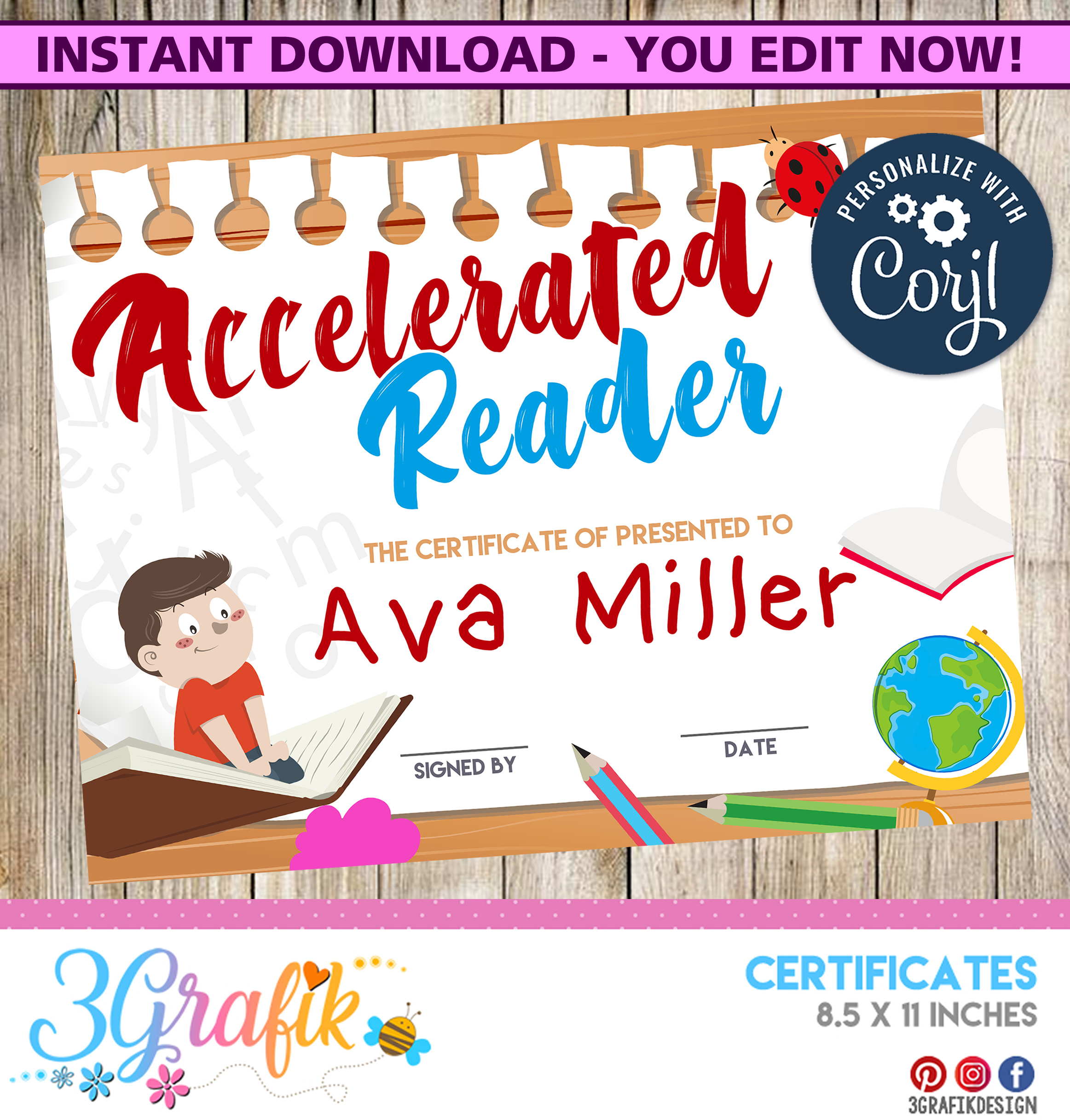 Accelerated Reader Certificate Archives - 3Grafik | Printable pertaining to Free Printable Accelerated Reader Certificates