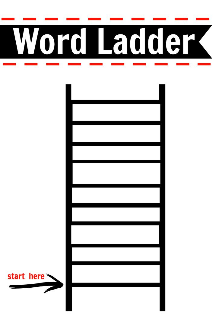 After School Activity - Word Ladders Printable { Free } within Free Printable Word Ladders
