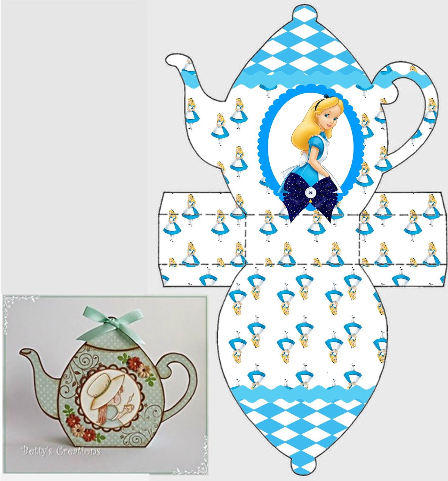 Alice In Wonderland: Free Printable Teapot Box. - Oh My Fiesta! In within Alice in Wonderland Templates Free
