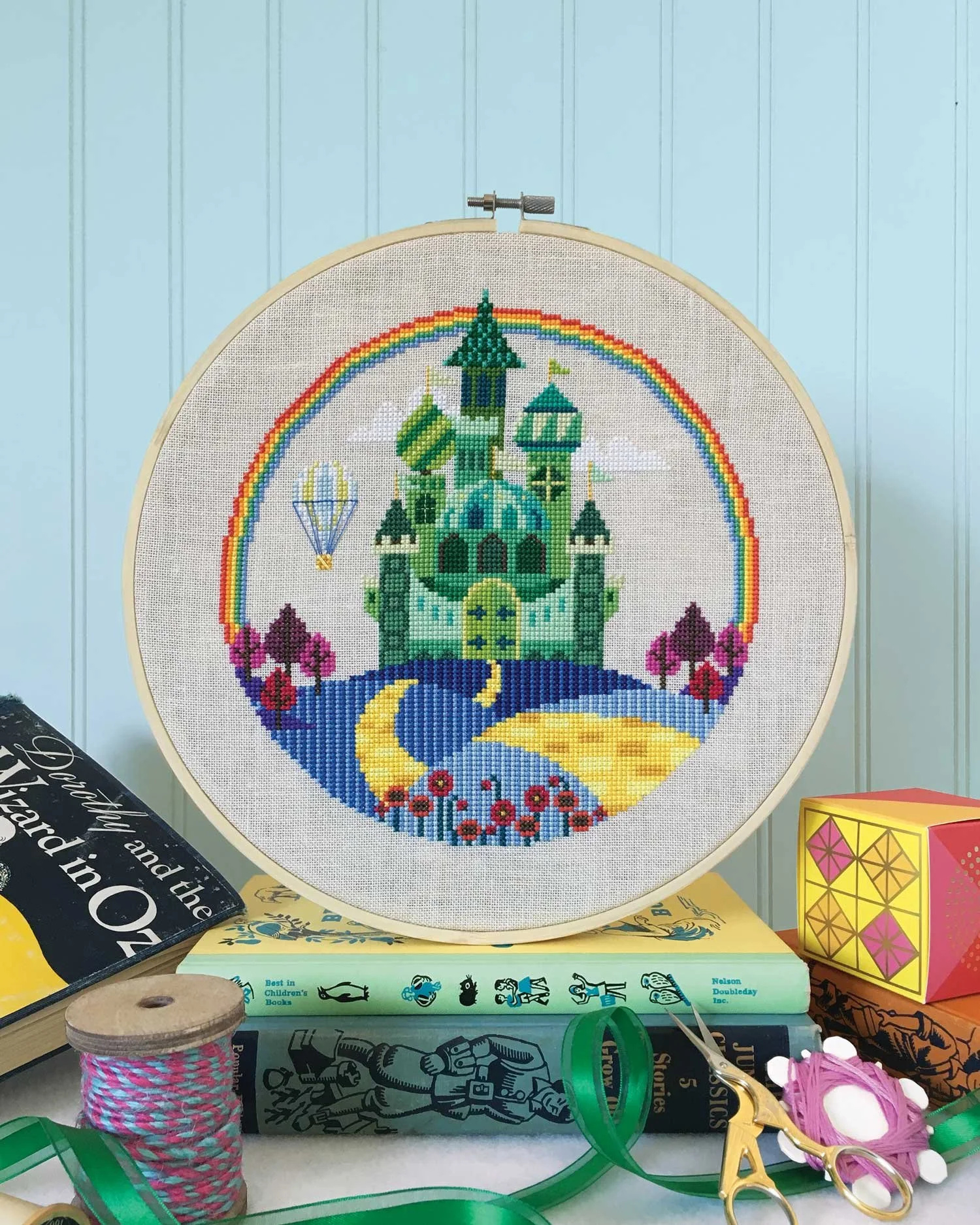 Alice In Wonderland - Printed Cross Stitch Pattern — Satsuma Street intended for Free Printable Wonderland Cross Stitch Patterns