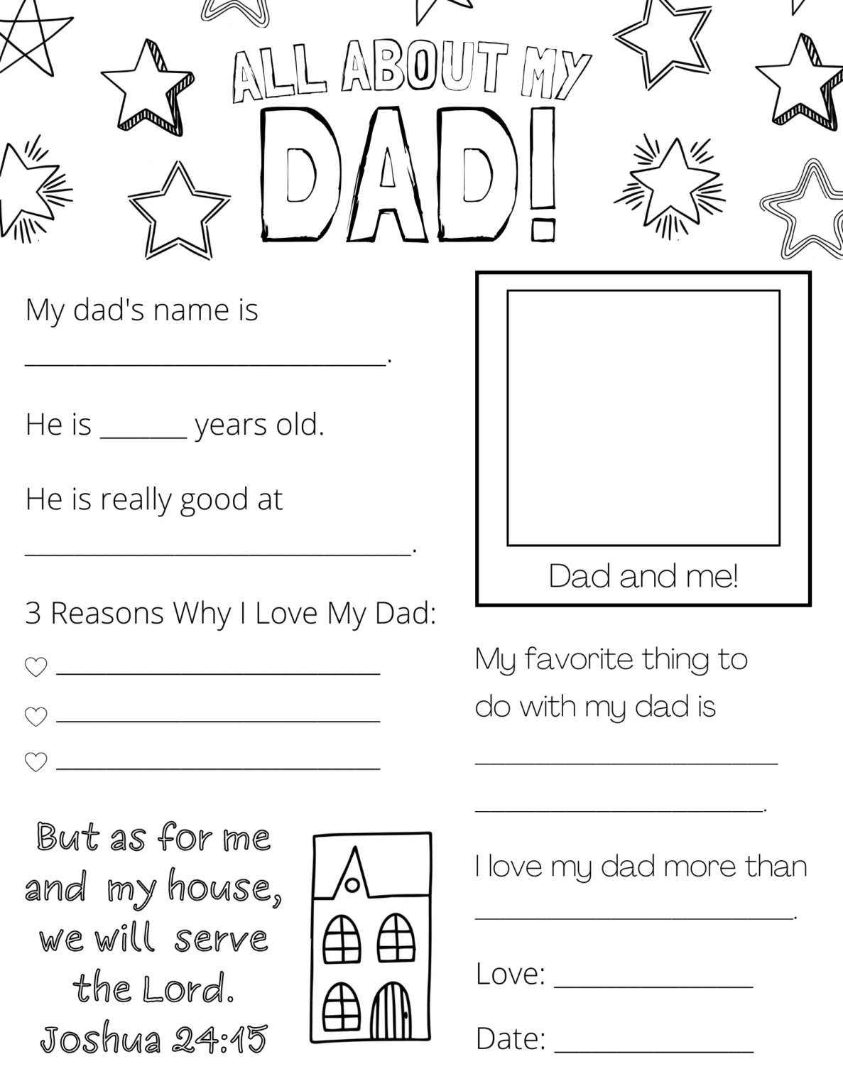 All About My Grandpa Printable - Printable Party Favors regarding All About My Grandpa Free Printable
