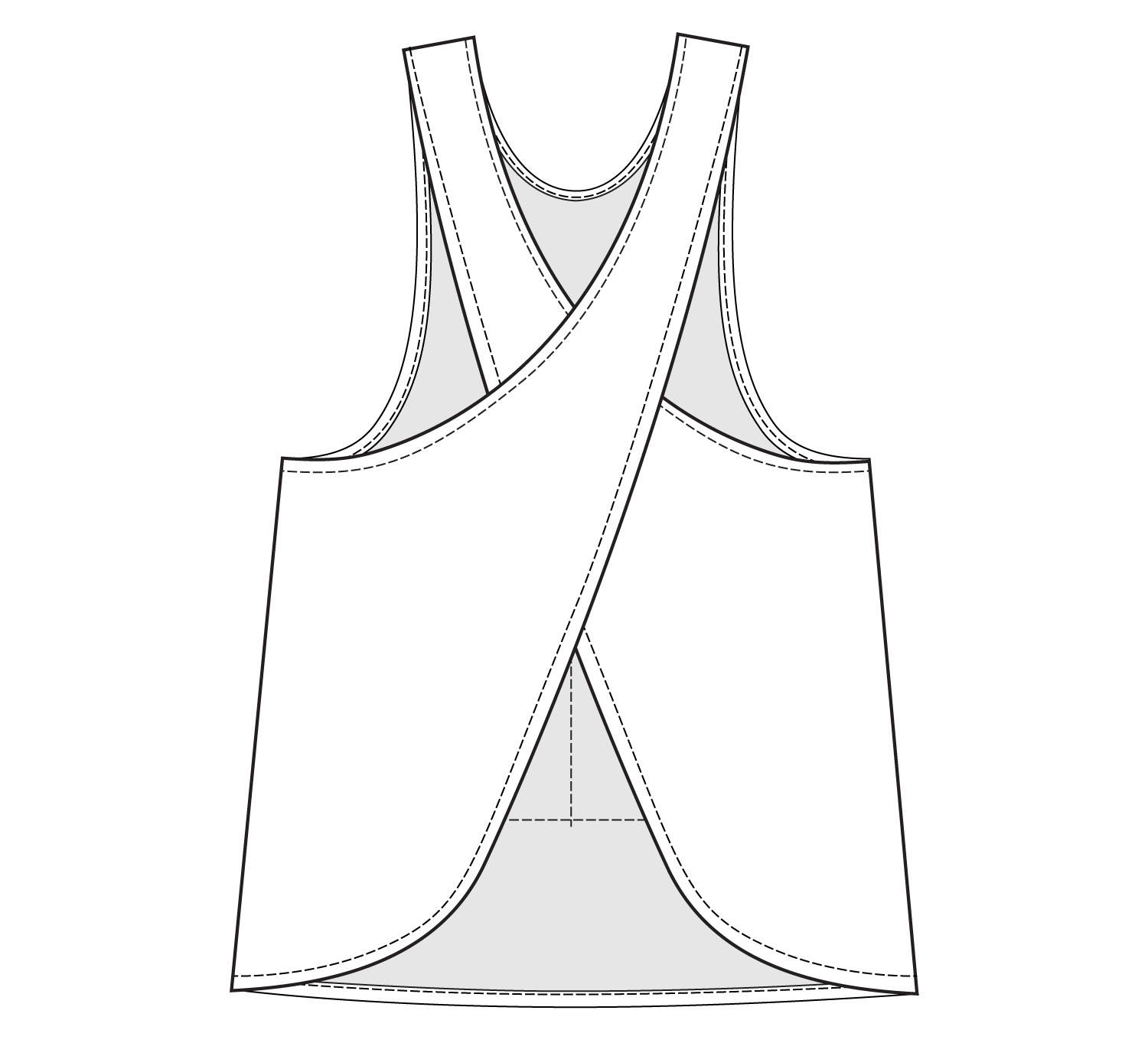 Allspice Apron - Hey June Handmade with Free Printable Crossover Apron Pattern