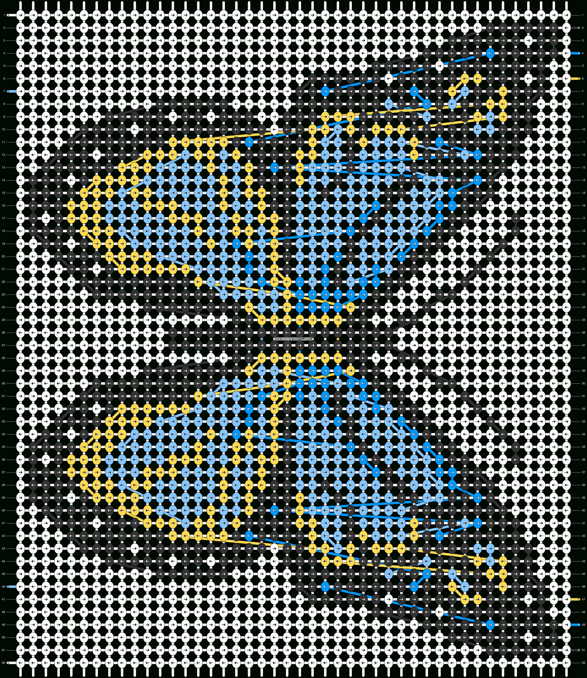 Alpha Pattern #41349 Variation #188204 | Braceletbook intended for Free Printable Plastic Canvas Butterfly Patterns