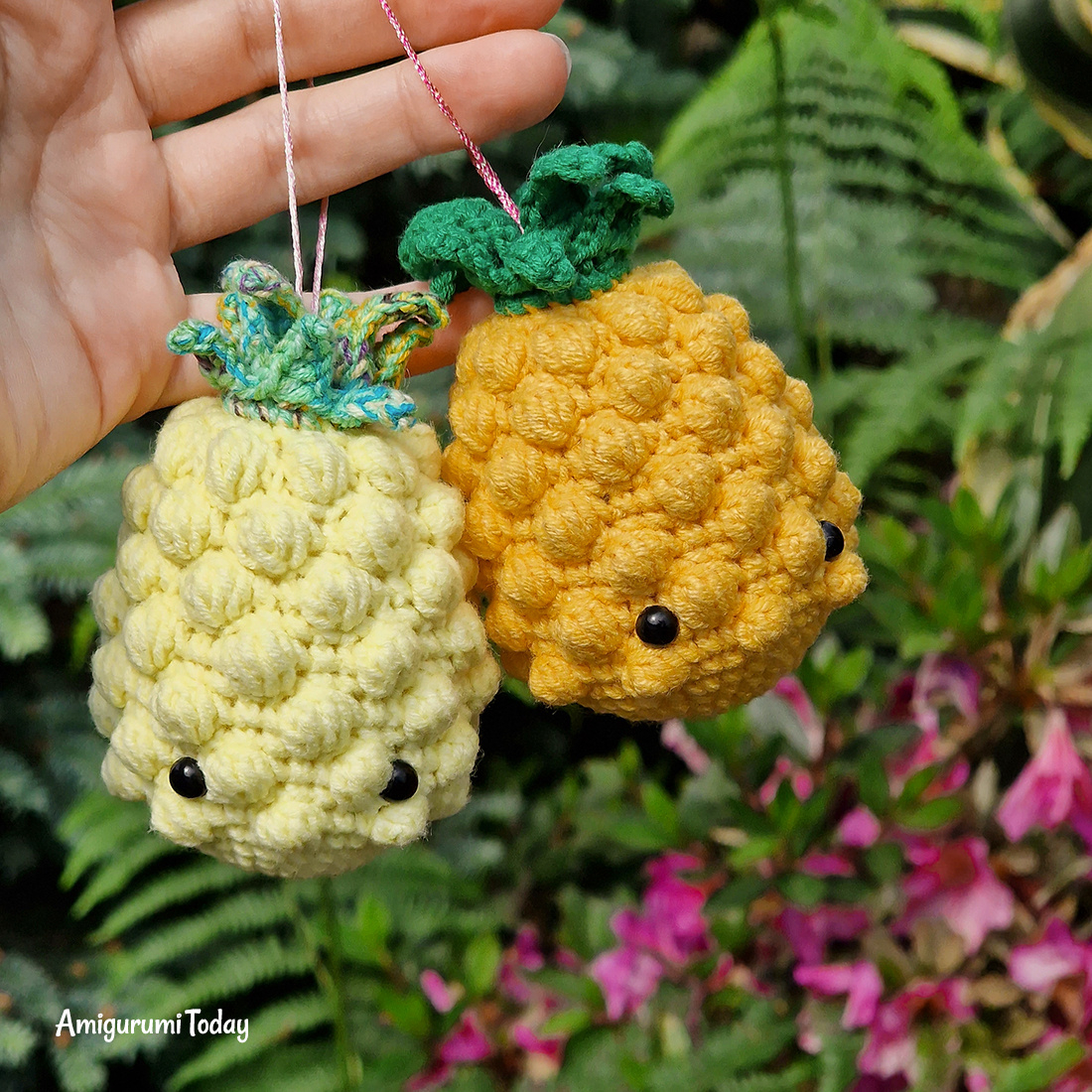 Amigurumi Pineapple Keychain Crochet Pattern - Amigurumi Today regarding Free And Printable Crochet Pineapple Patterns