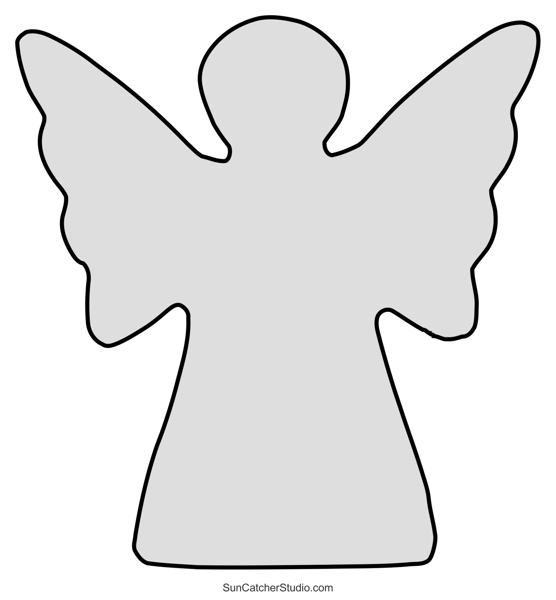 Angel Templates And Stencils (Free Printable Patterns) – Free with Free Printable Patterns For Wood Cutouts