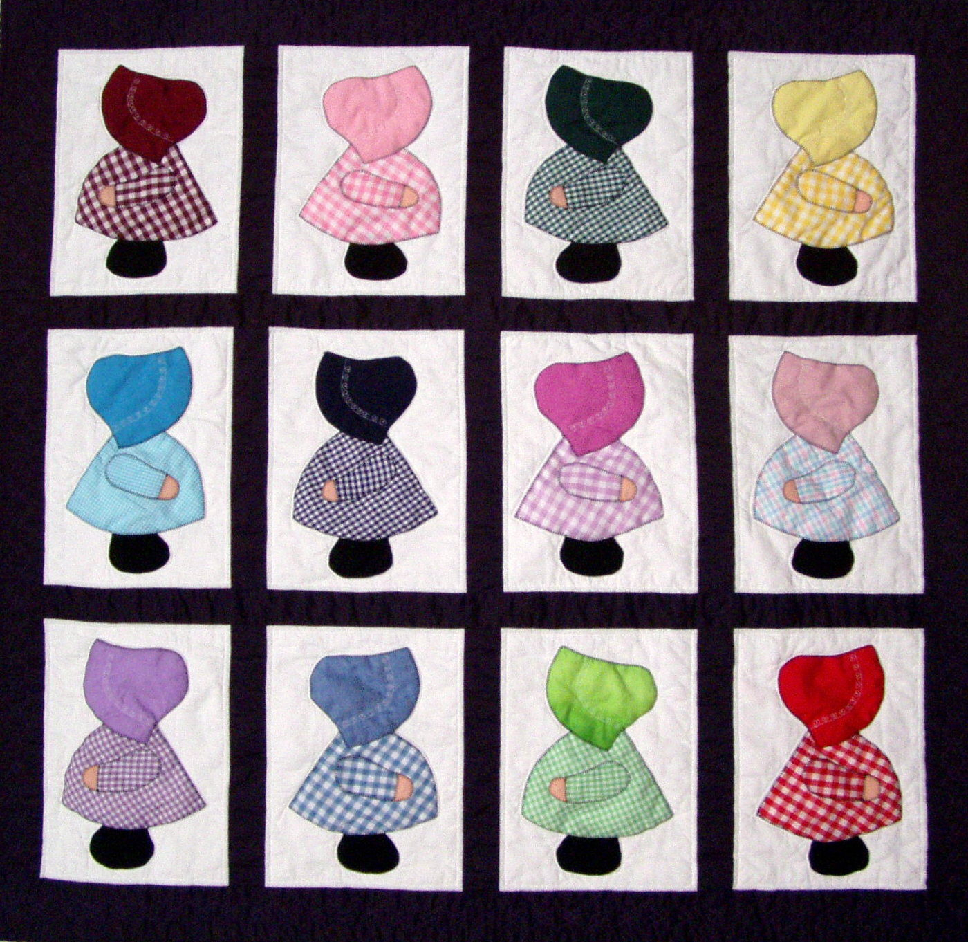 Applique Patterns Digital Pdf Quilt Pattern/Sunbonnet Sue And for Free Printable Sunbonnet Sue Patterns