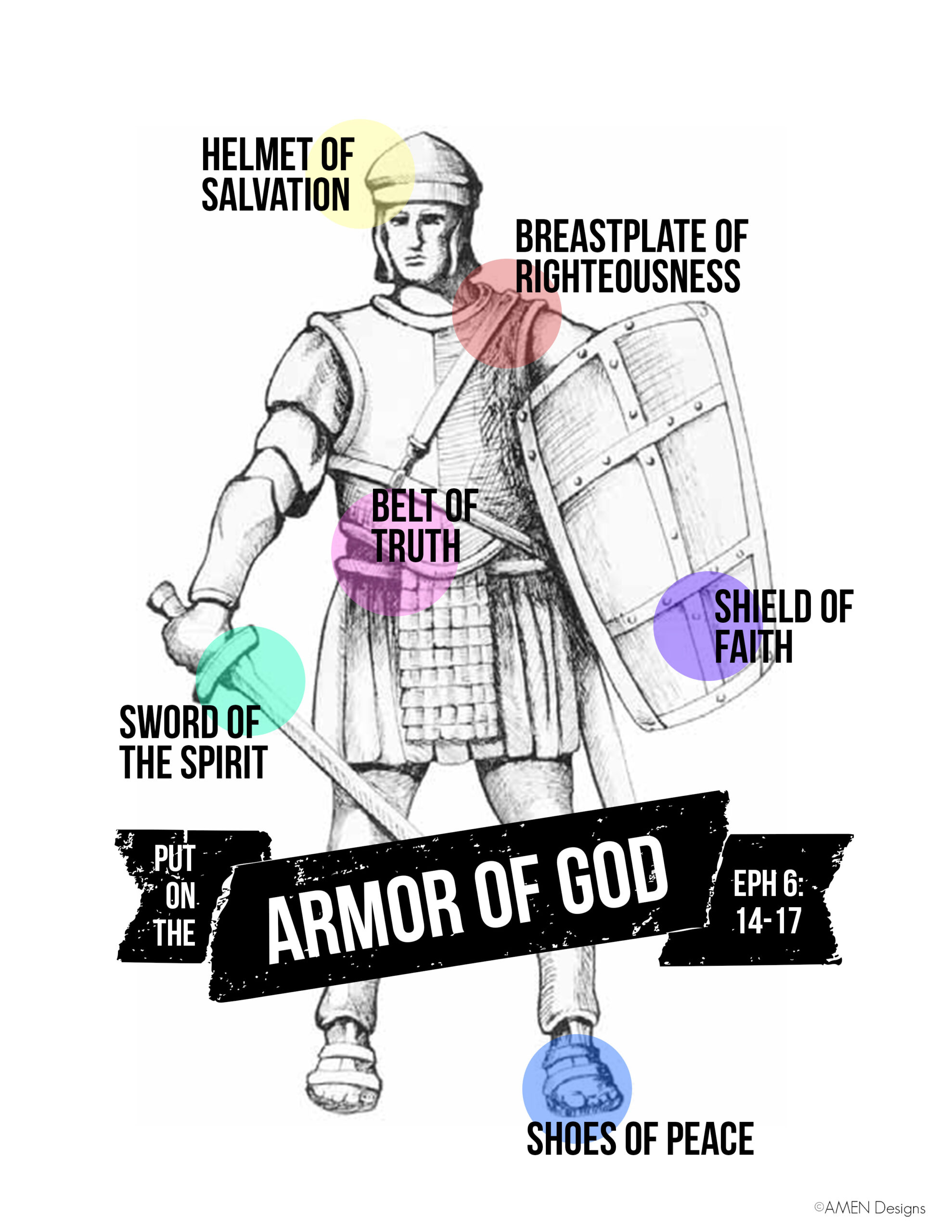 Armor Of God Free Printable Art - pertaining to Armor of God Free Printables