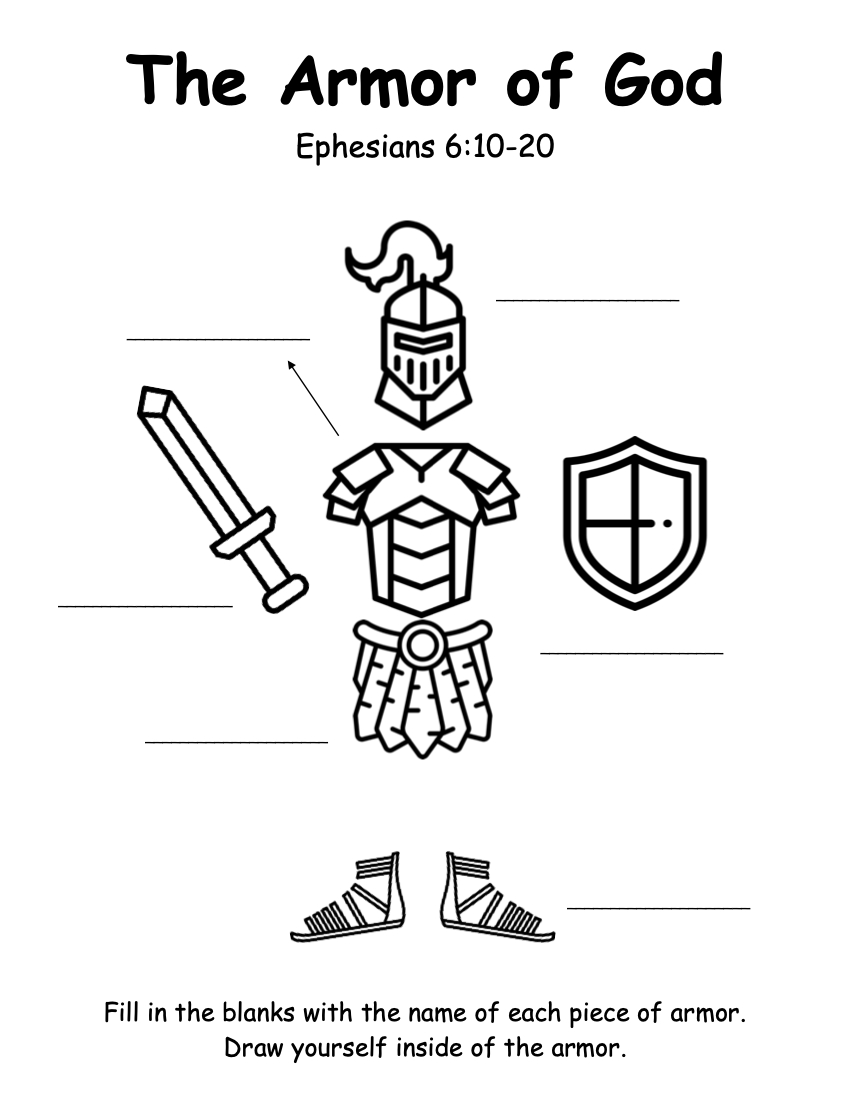 Armor Of God — Victory Kids intended for Armor of God Free Printables