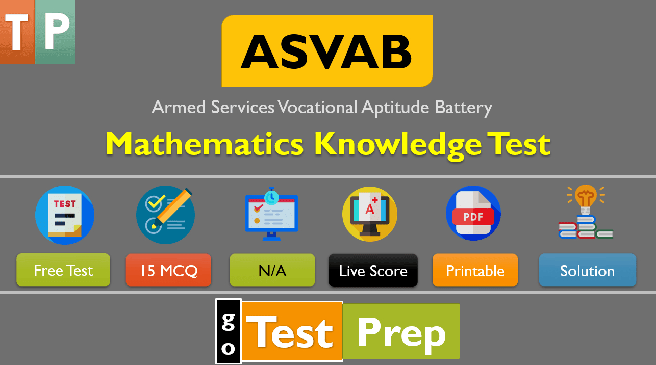 Asvab Math Practice Exam - Iummery pertaining to Free Printable Asvab Test