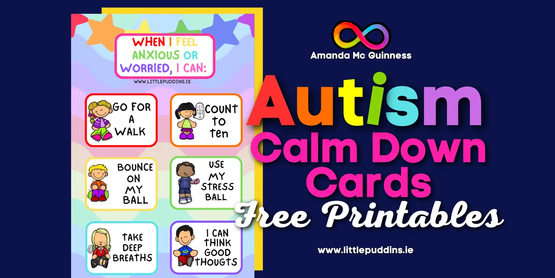 Autism Calm Down Cards – Little Puddins Autism Specialist Free intended for Calm Down Cards Free Printable