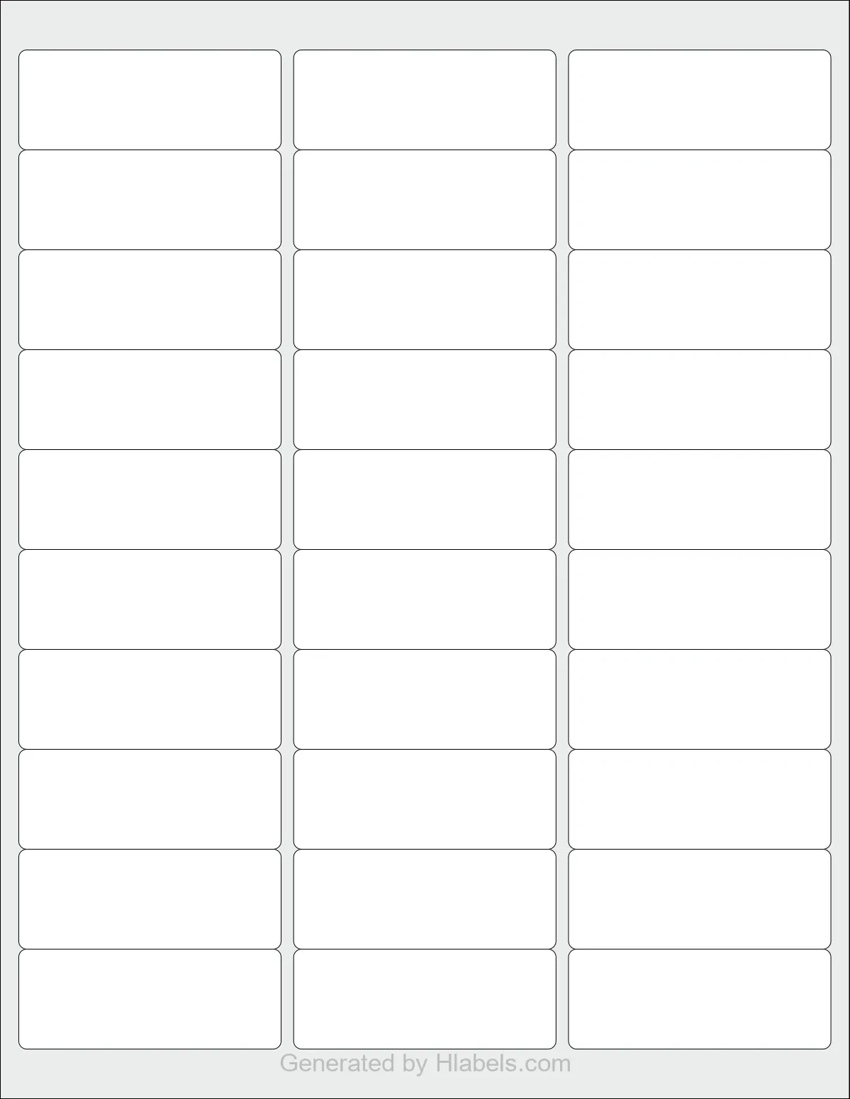 Avery® 5160 Label Template | Print Online Instantly within Free Printable Avery Template 5160