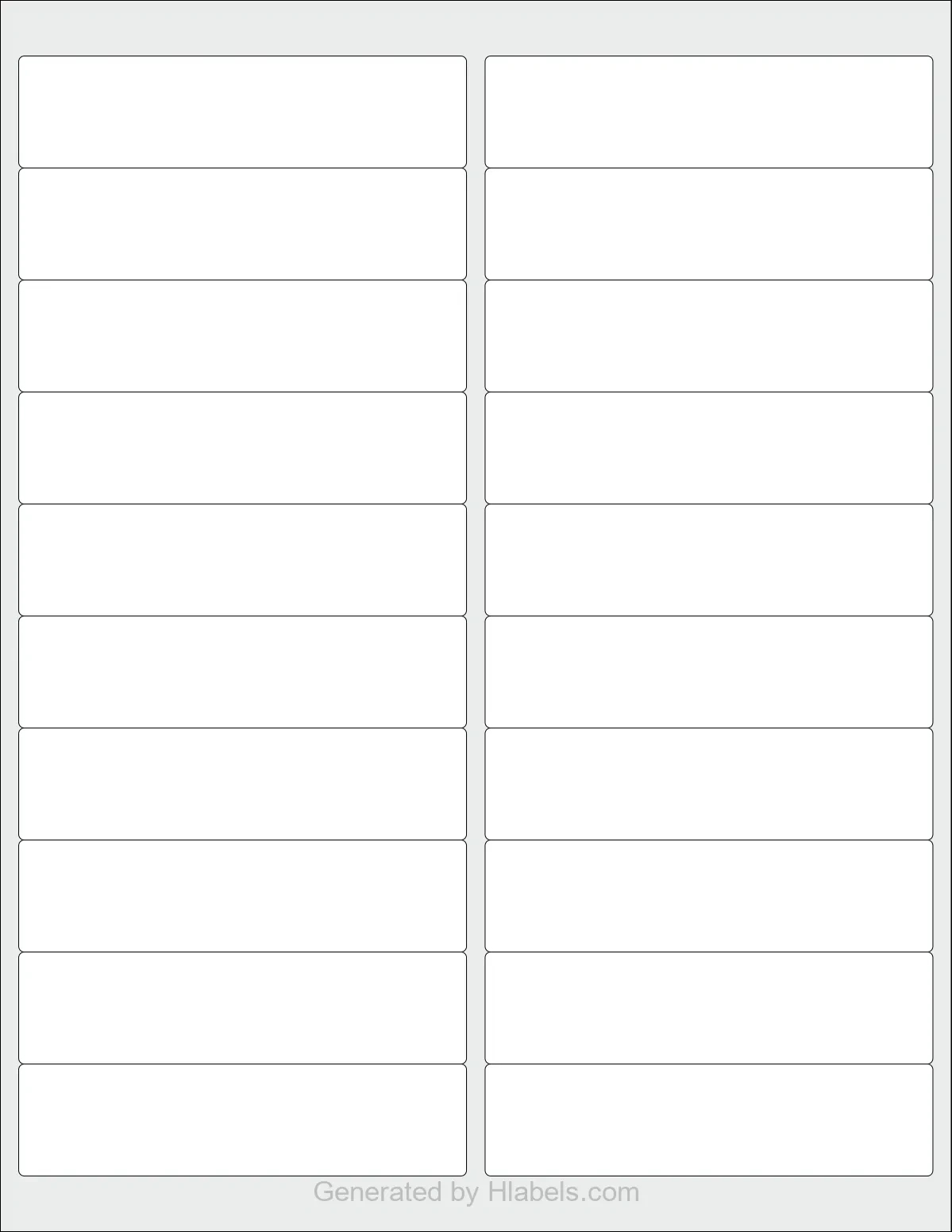 Avery® 5161 Label Template | Print Online Instantly with regard to Avery 5161 Free Template