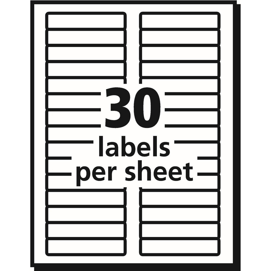 Avery Trueblock White Laser/Inkjet File Folder Labels, 3-7/16&amp;quot; X 2 throughout Free Template For Avery 5366 File Folder Labels