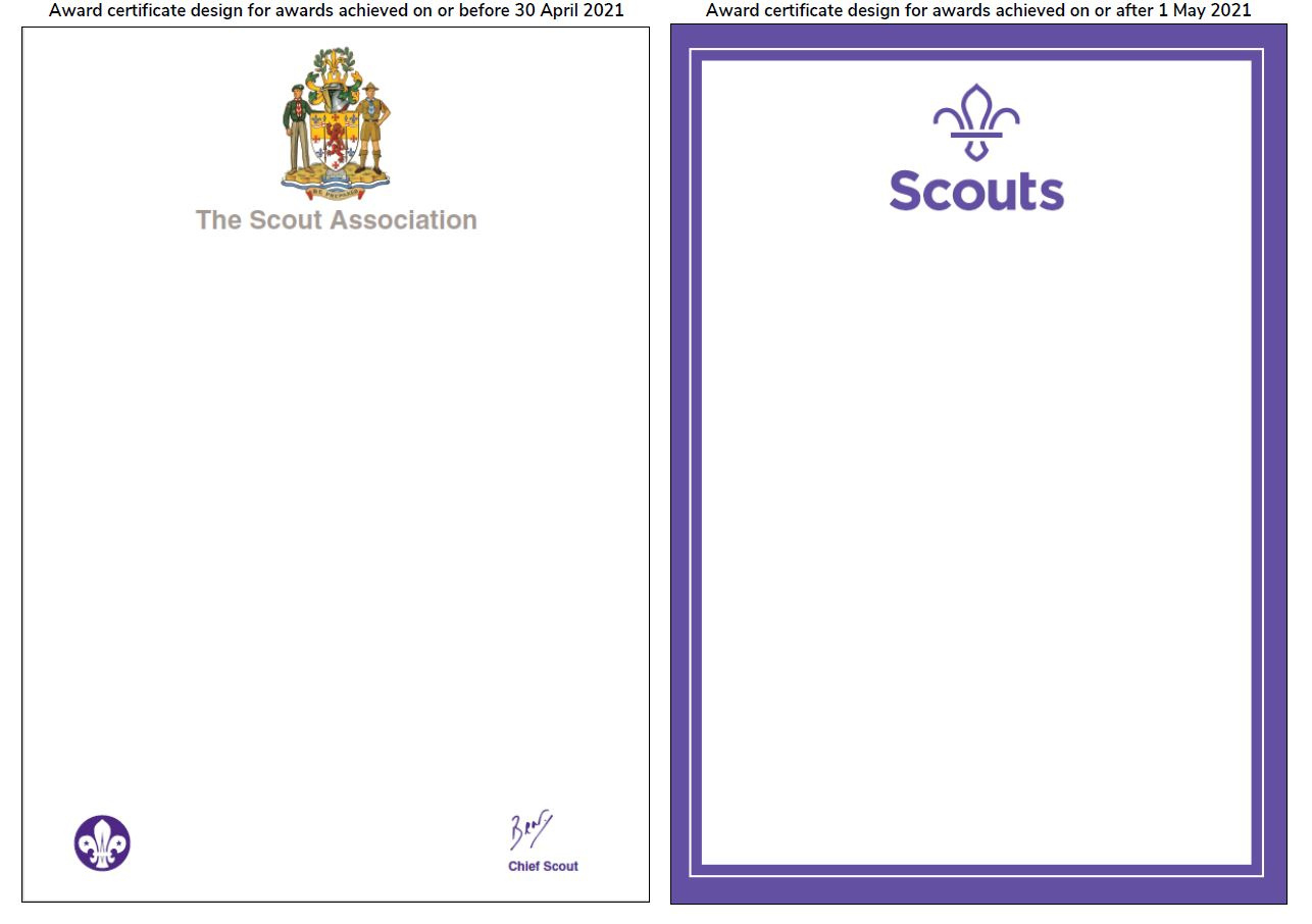 Award Certificates | Scouts for Free Printable Scout Certificates