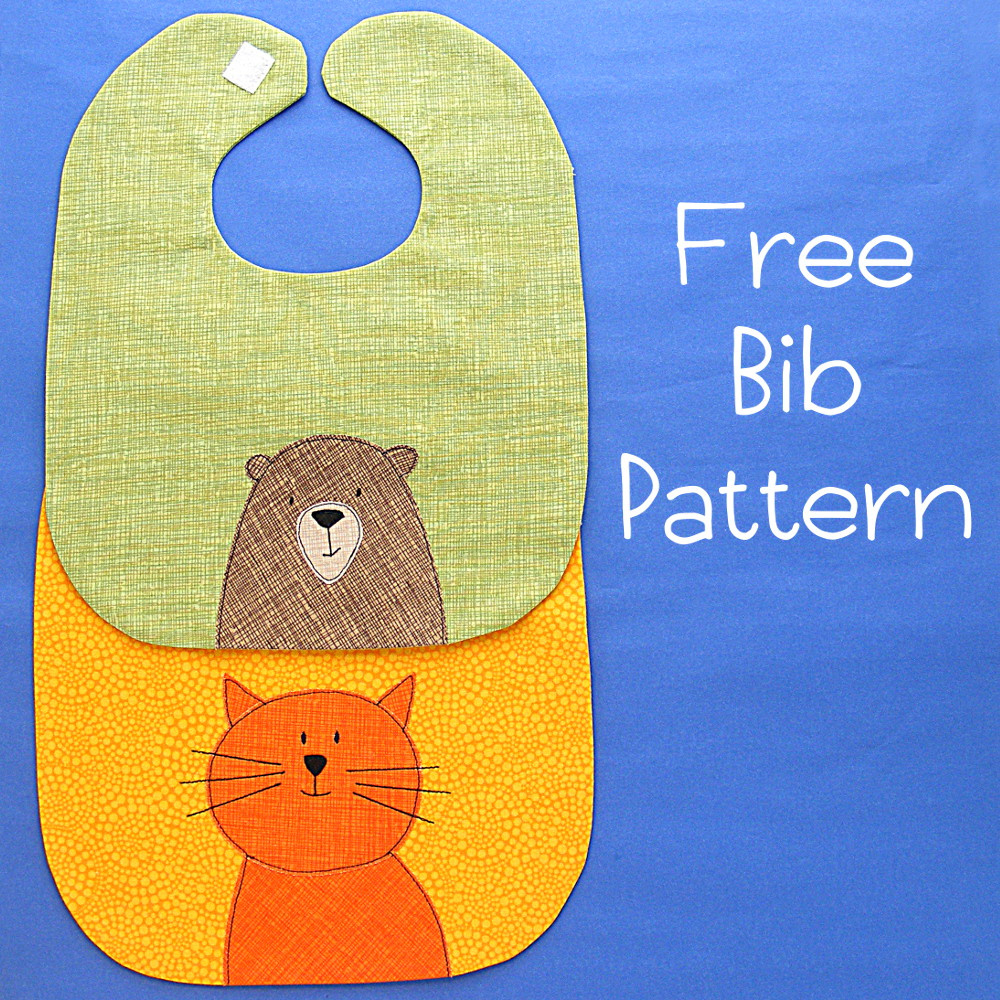 Baby Bib Pattern – Adorable And Free - Shiny Happy World in Free Printable Patterns For Baby Bibs