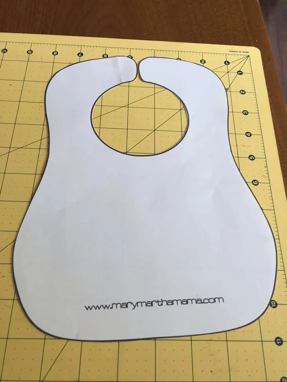 Baby Bib Pattern And Stepstep Tutorial – Mary Martha Mama with regard to Free Printable Baby Bib Template