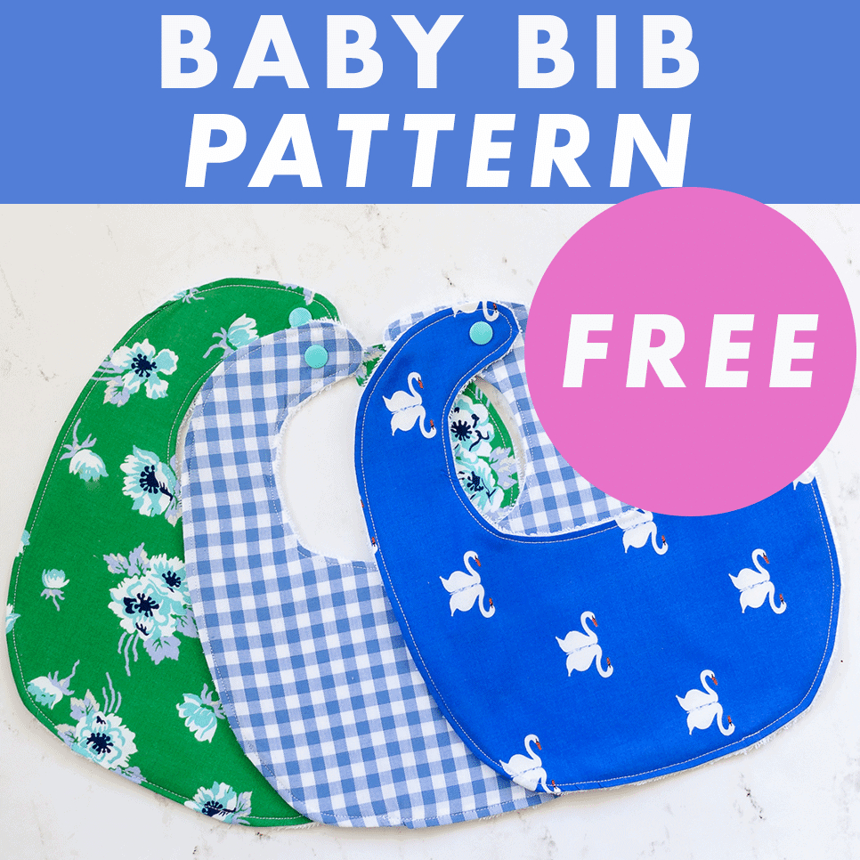 Baby Bib Pattern - Free Sewing Pattern In Four Sizes! - Coral + Co. within Free Printable Baby Bib Template