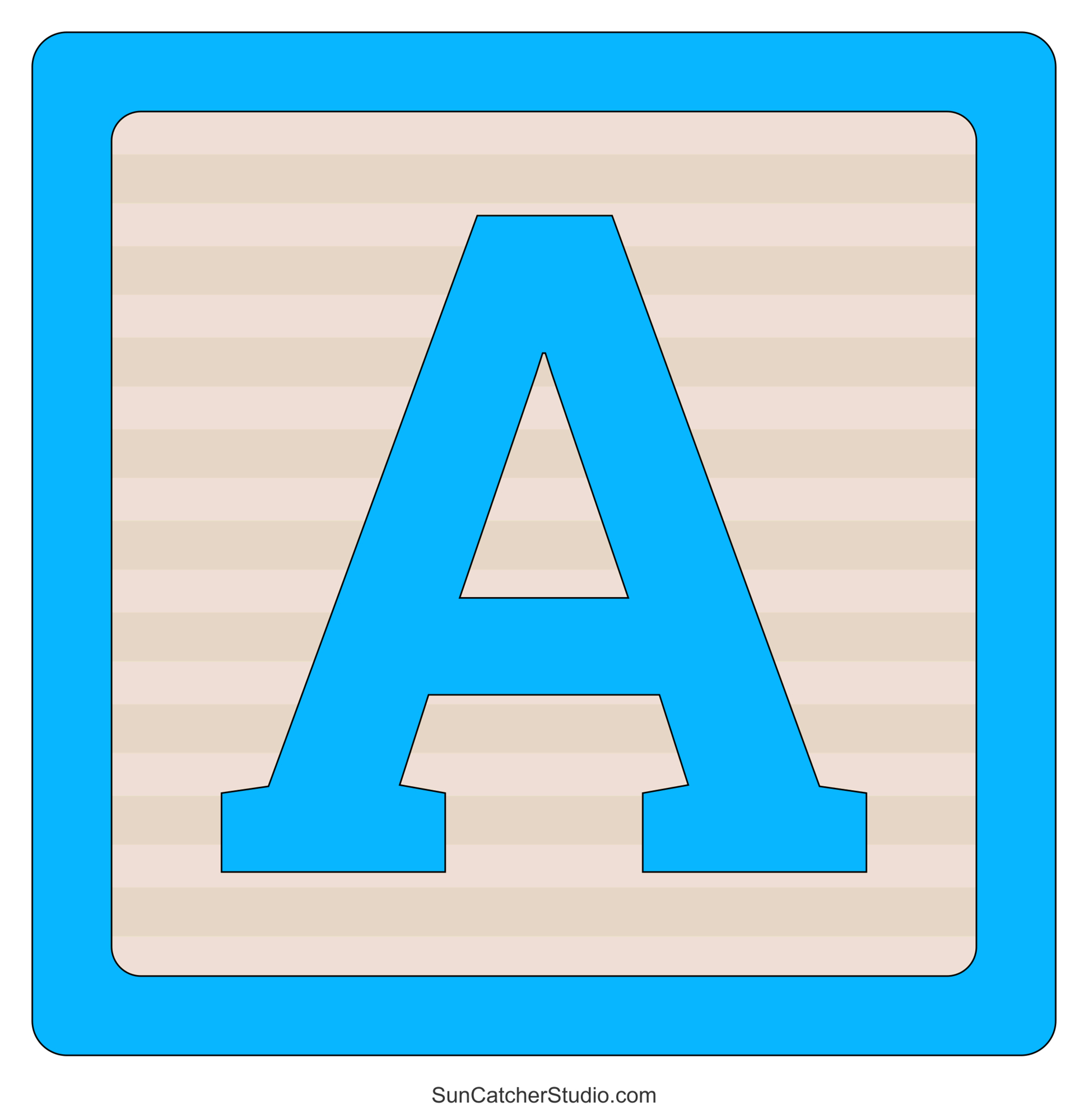 Baby Blocks Alphabet (Free Printable Letters &amp;amp; Numbers) – Free pertaining to Free Block Letter Templates
