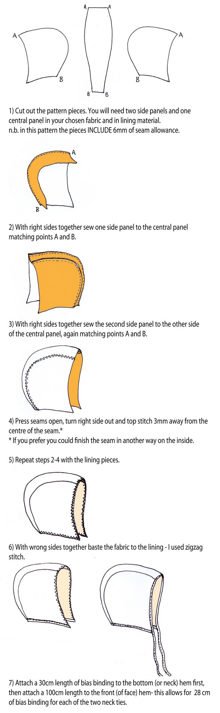 Baby Bonnet Sewing Pattern Three Little Bonnets With Tutorial regarding Free Printable Baby Bonnet Patterns