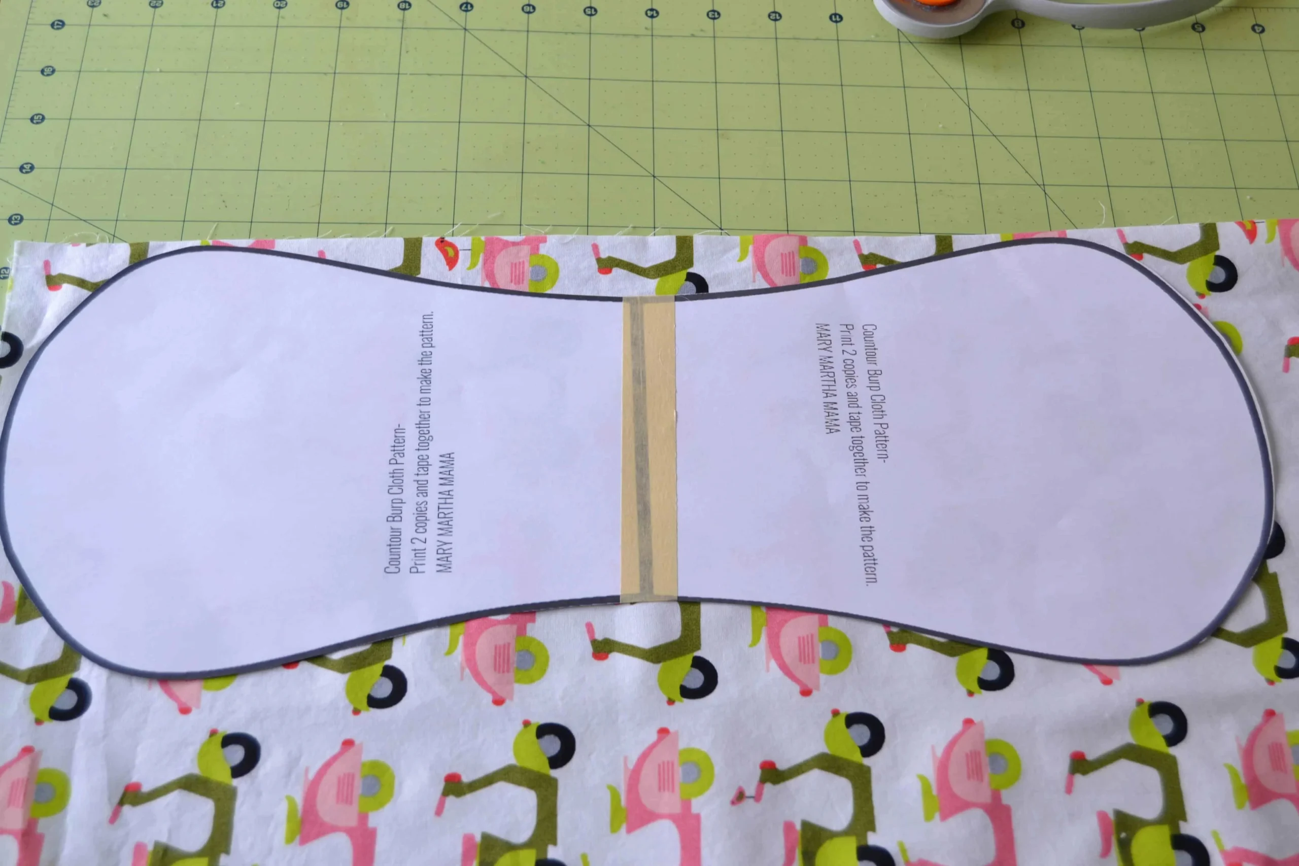 Baby Burp Cloth Pattern (3 Versions) – Mary Martha Mama intended for Free Printable Burp Cloth Patterns