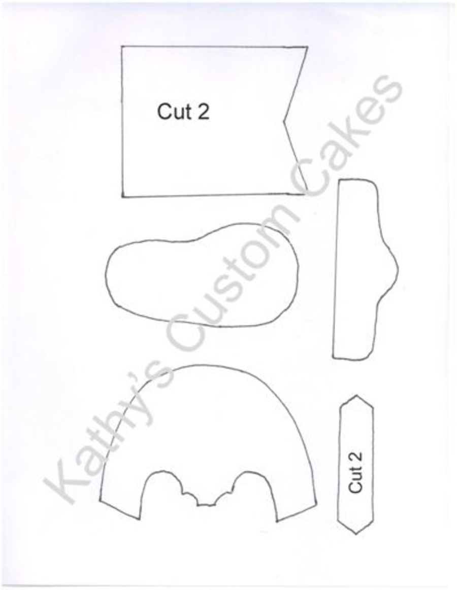 Baby Cowboy Boot Template - Cakecentral with Free Printable Cowboy Boot Stencil