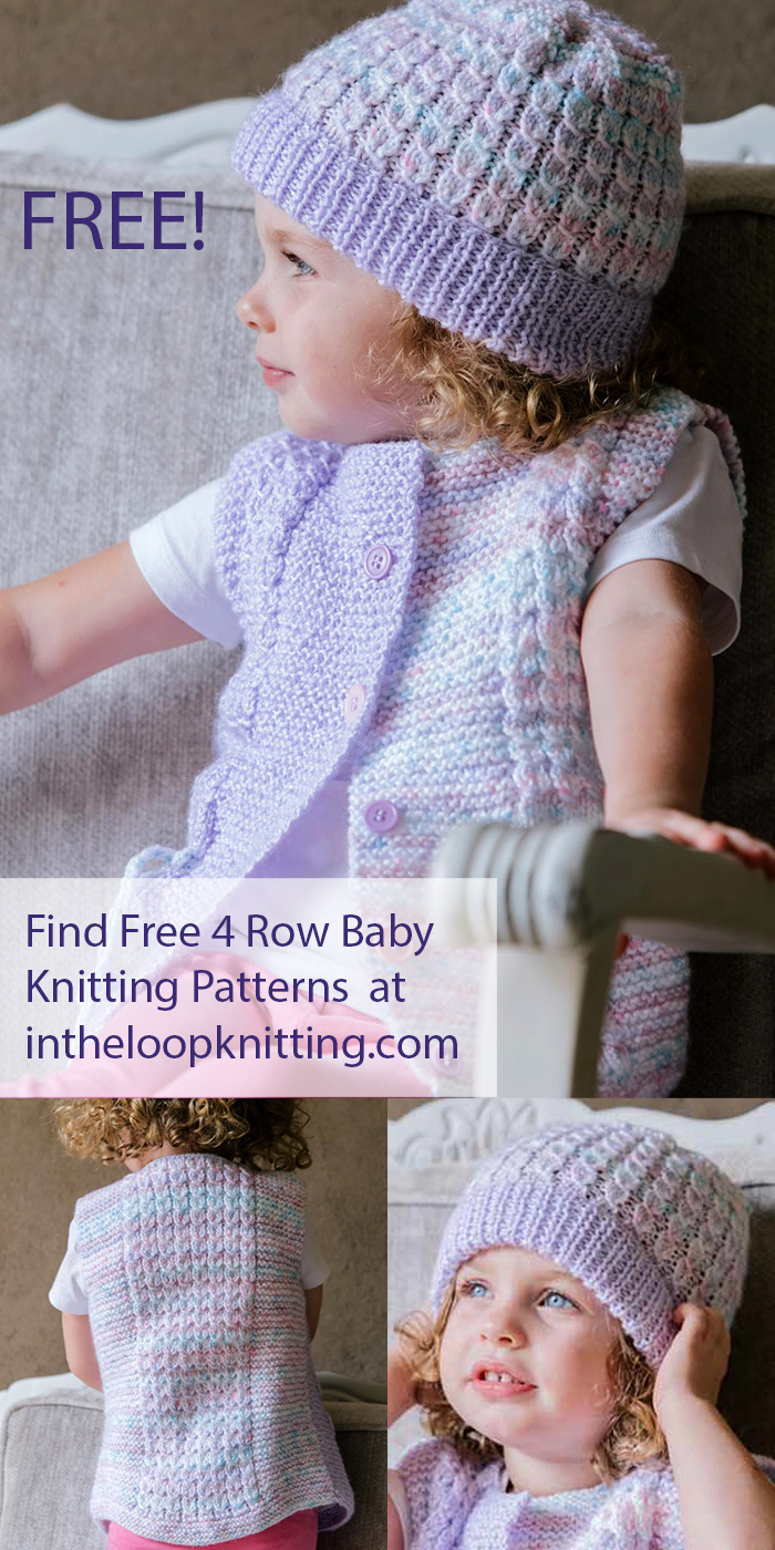 Baby Knitting Patterns With 4 Row Repeat - In The Loop Knitting in Free Printable Baby Matinee Knitting Patterns to Download