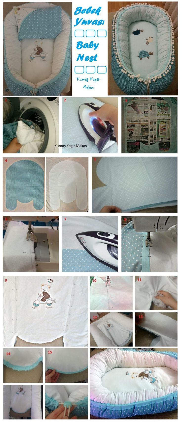 Baby Nest Free Printable Pattern And Simple Tutorial - Hany Crafts regarding Free Printable Baby Nest Pattern