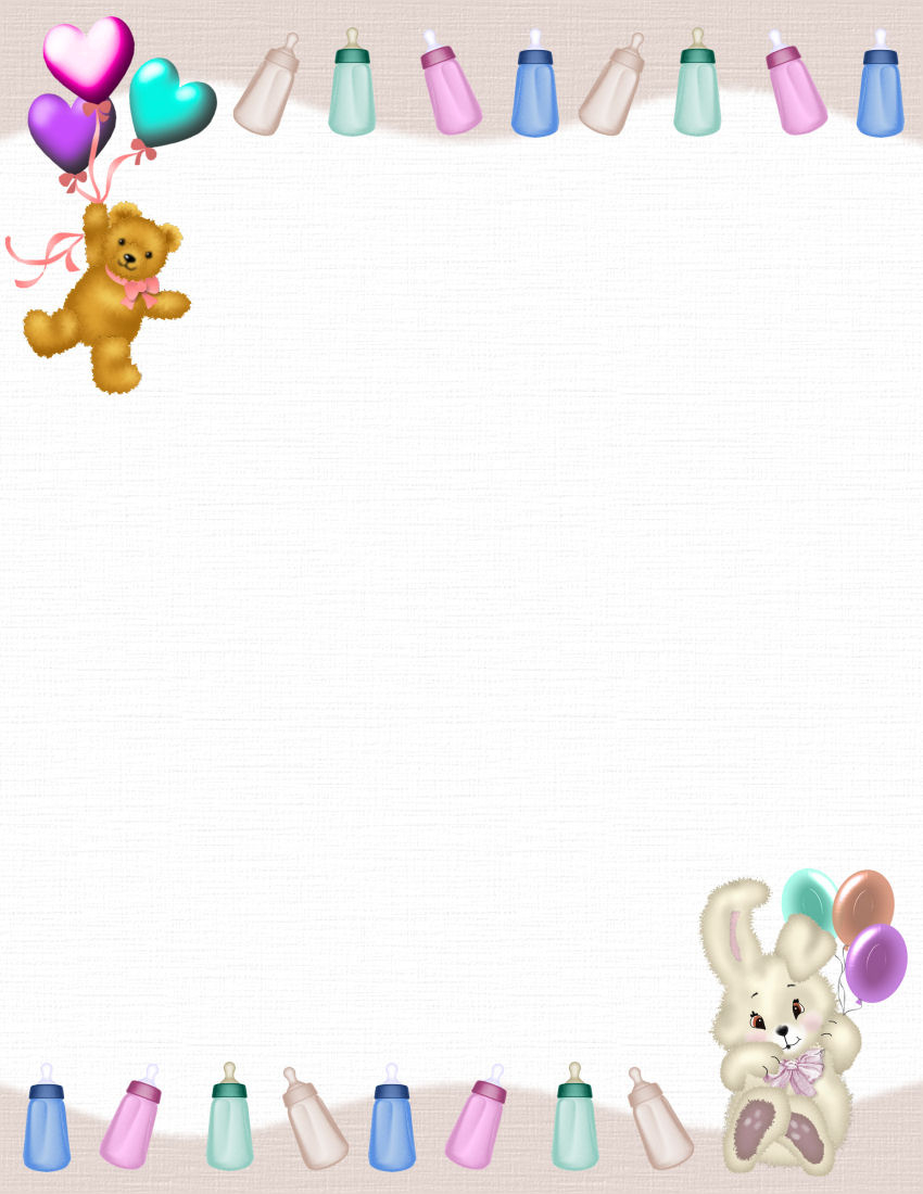 Baby Themed Free-Stationery Template Downloads inside Baby Stationery Templates Free