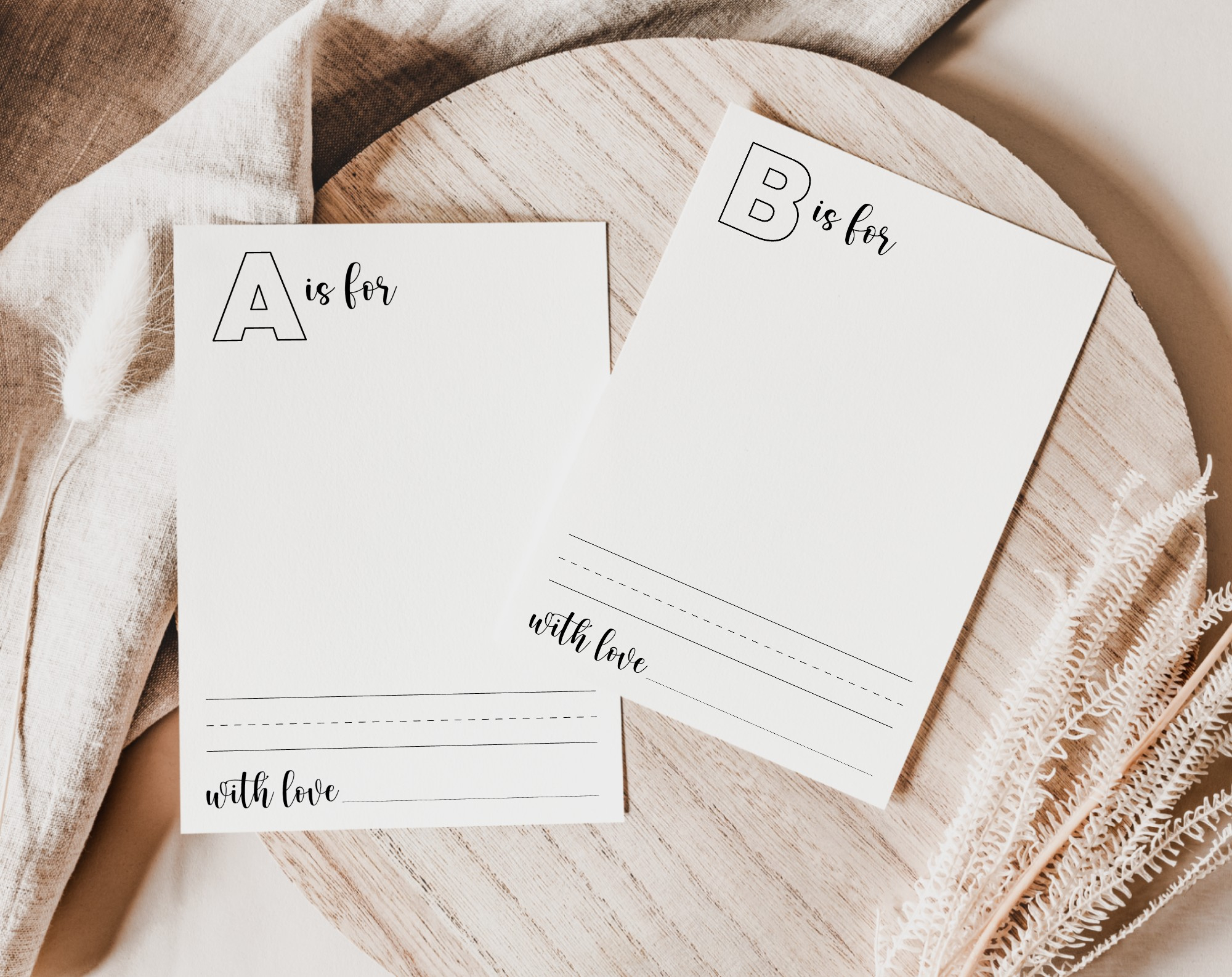 Baby&amp;#039;S First Abc Book, Blank Version, Draw Your Own, Baby Shower Activity, Printable File, 2 Sizes Included throughout Babys First Alphabet Book Free Template