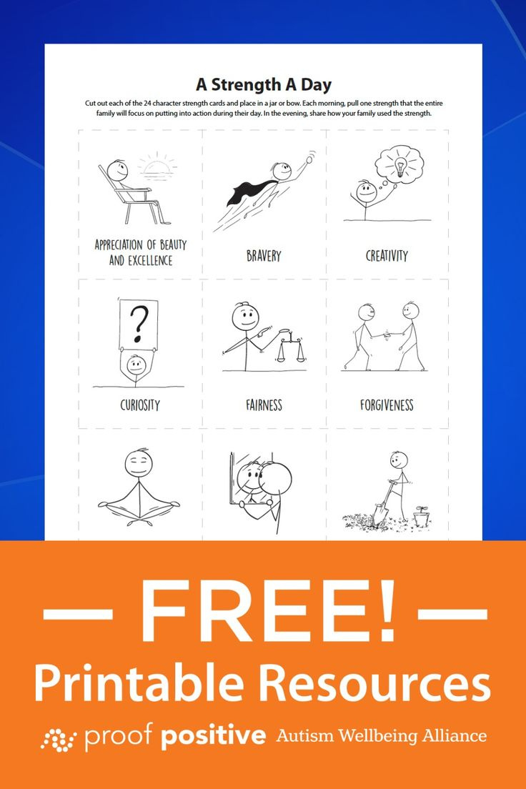 Back To School: A Strength A Day Activity with Free Character Strength Cards Printable