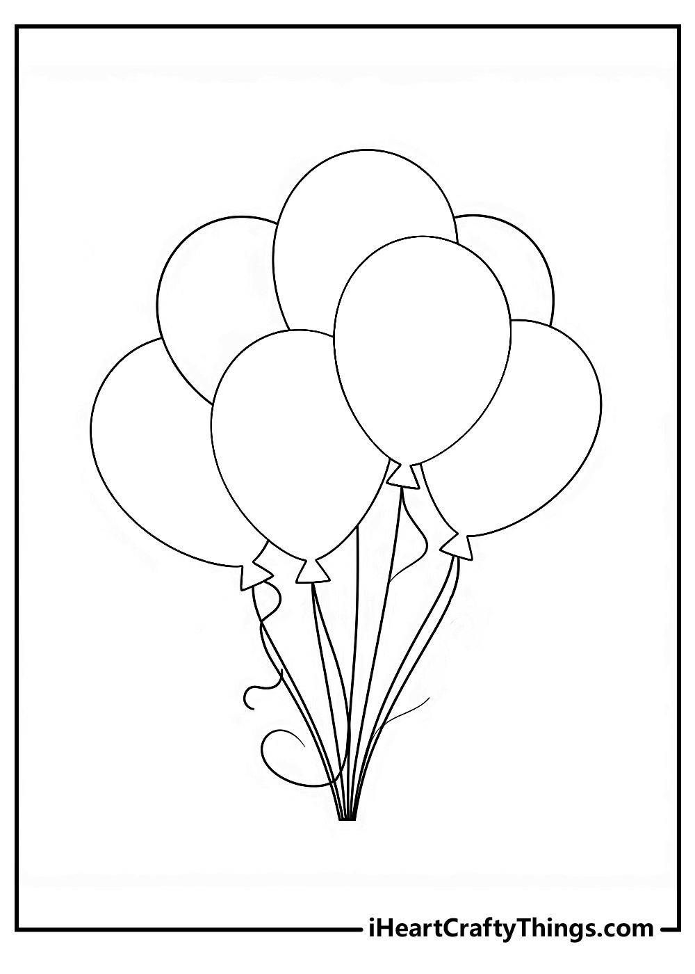 Balloons Coloring Pages (100% Free Printables) - Worksheets Library with regard to Balloons Printables Free