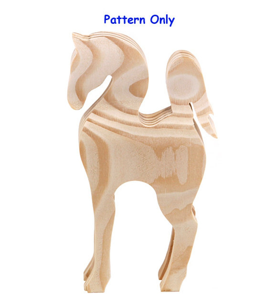 Band Saw / Scroll Saw Horse Pattern - Etsy Canada for Printable Band Saw Animal Patterns