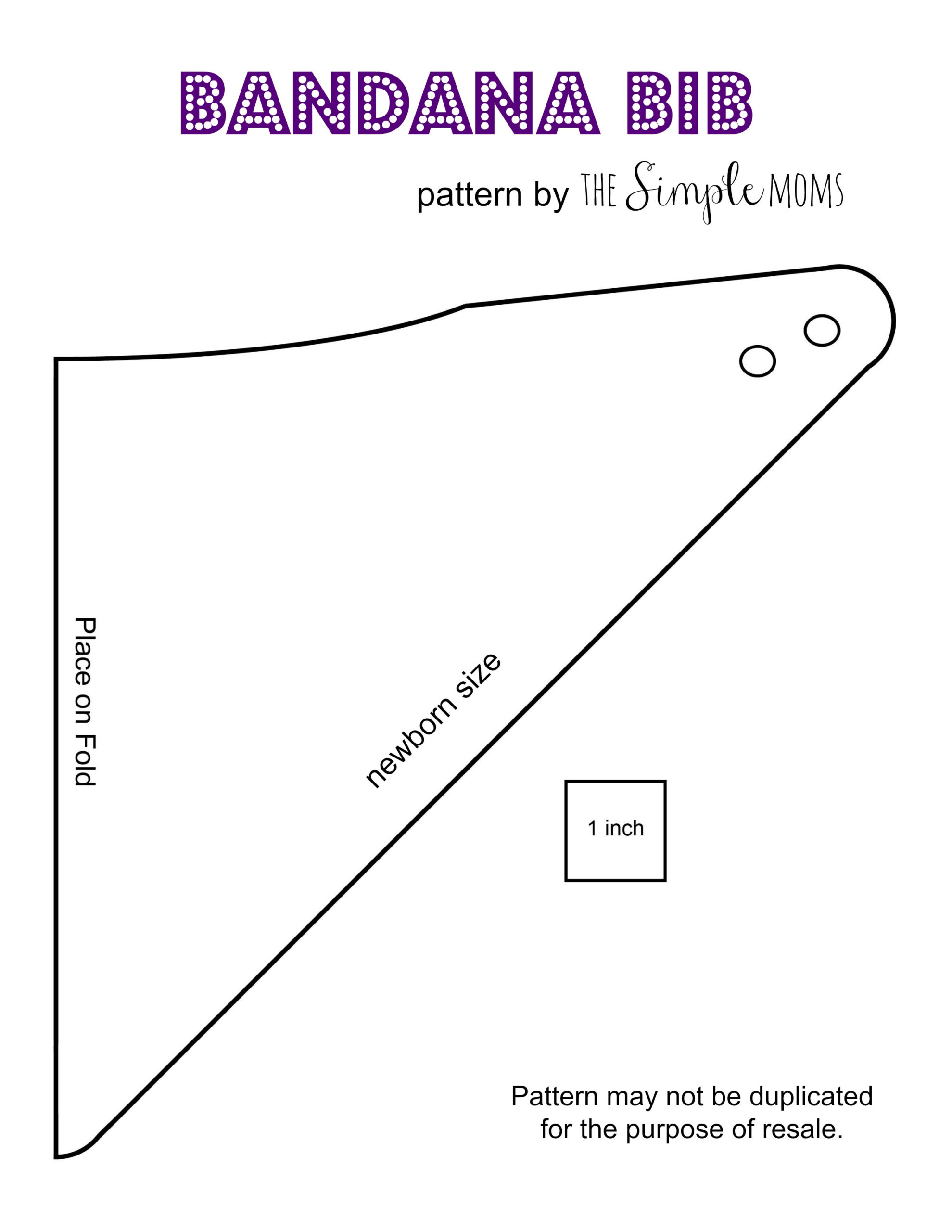 Bandana Bib Free Pattern pertaining to Bandana Bib Patterns Free Printable