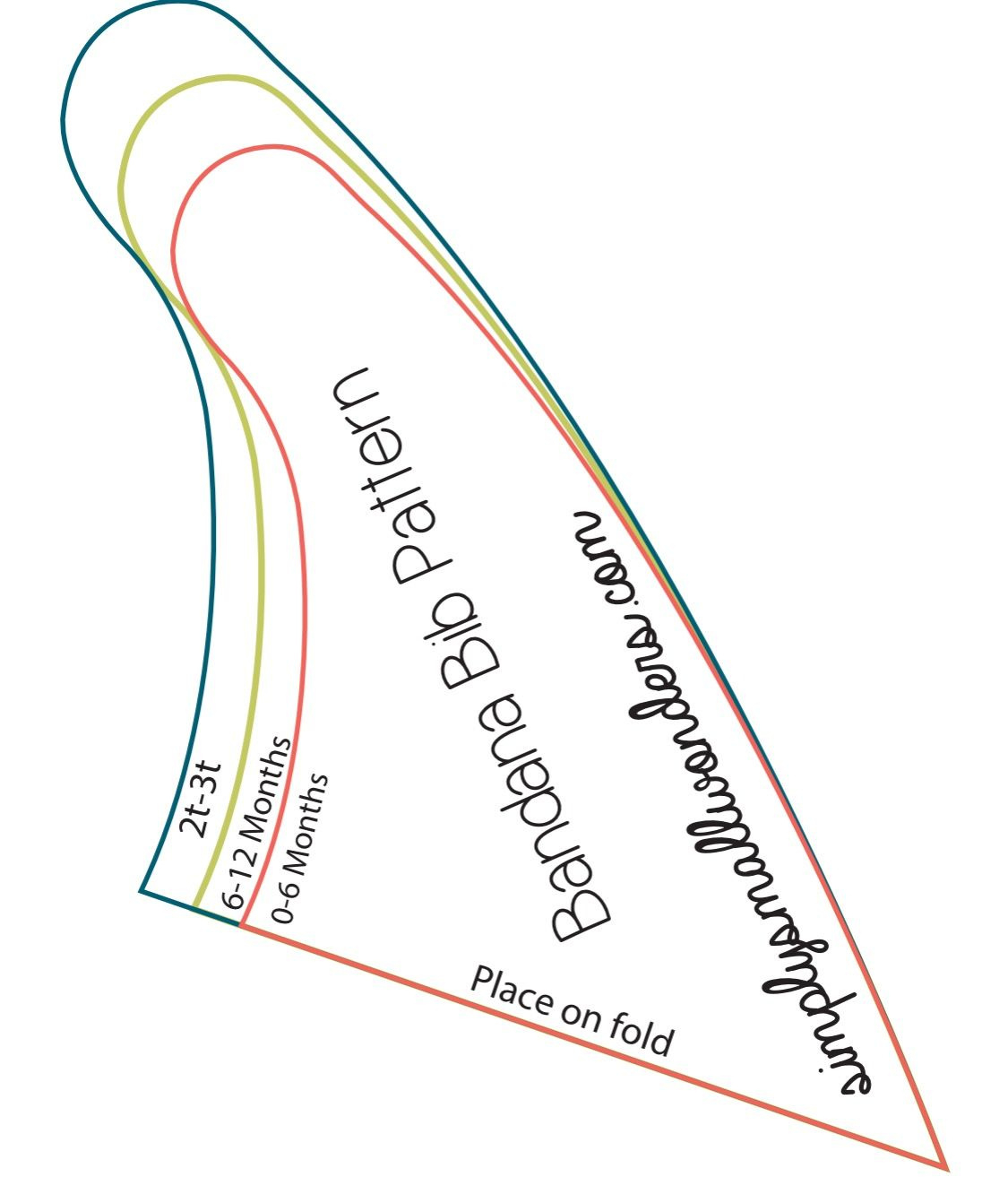 Bandana Bib Pattern Free - Sewing Pattern Library throughout Bandana Bib Patterns Free Printable