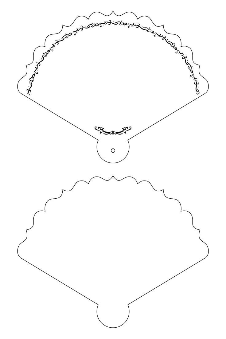 Barbie Clothes Templates - 20 Free Pdf Printables | Printablee In with Paper Fan Stencils Printable