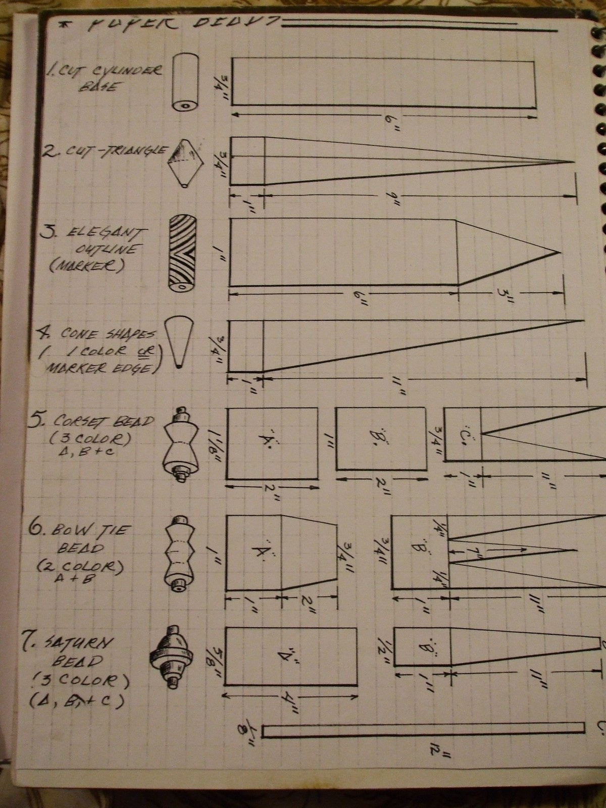 Basic Paper Beads(Instructions) · How To Make A Paper Bead regarding Printable Paper Bead Patterns