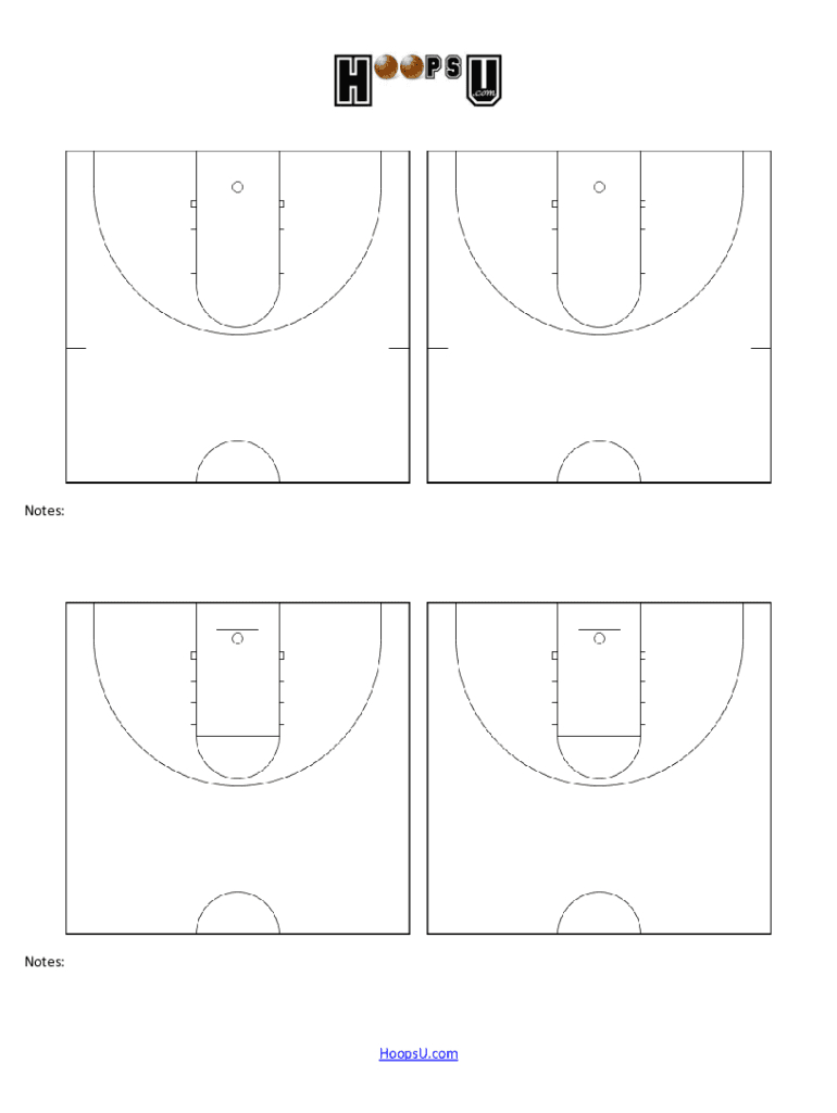 Basketball Court Diagrams Form - Fill Online, Printable, Fillable in Free Printable Basketball Court Diagrams