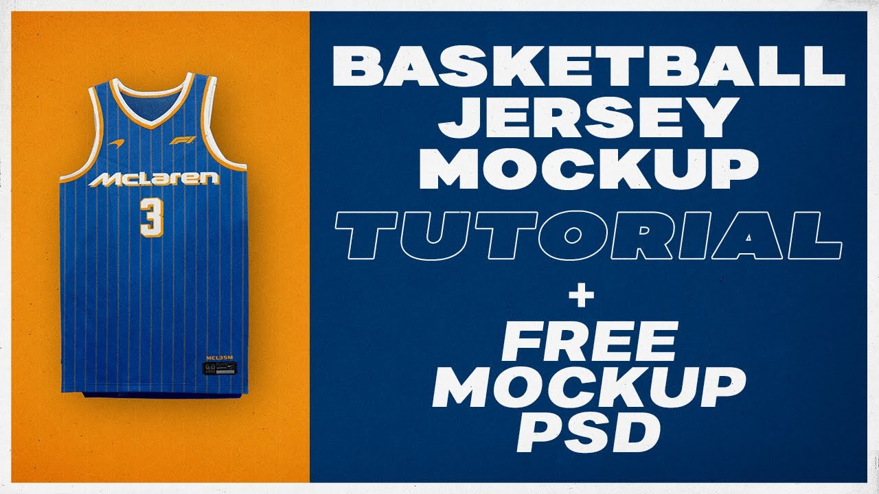 Basketball Jersey Mockup - Photoshop Tutorial + Free Mockup Psd in Free Basketball Jersey Template Psd