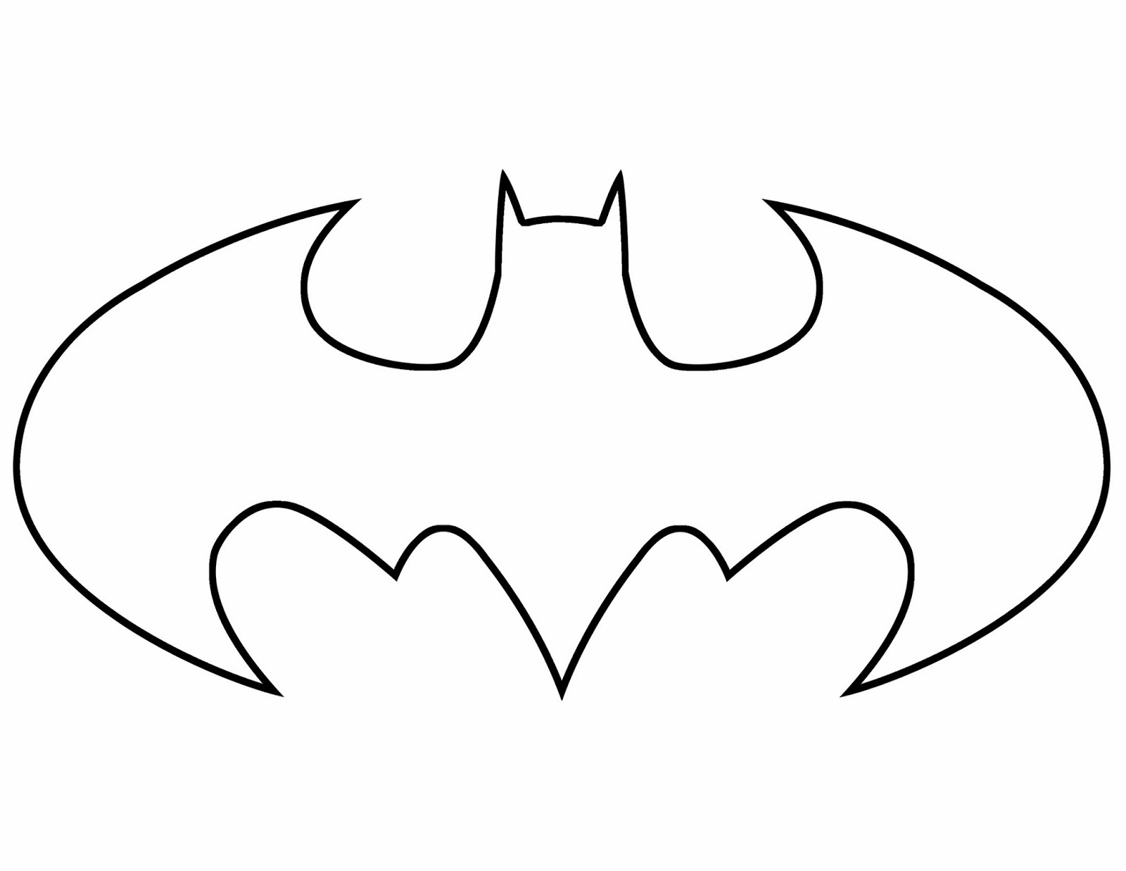 Batman Outline within Free Printable Batman Logo Stencil