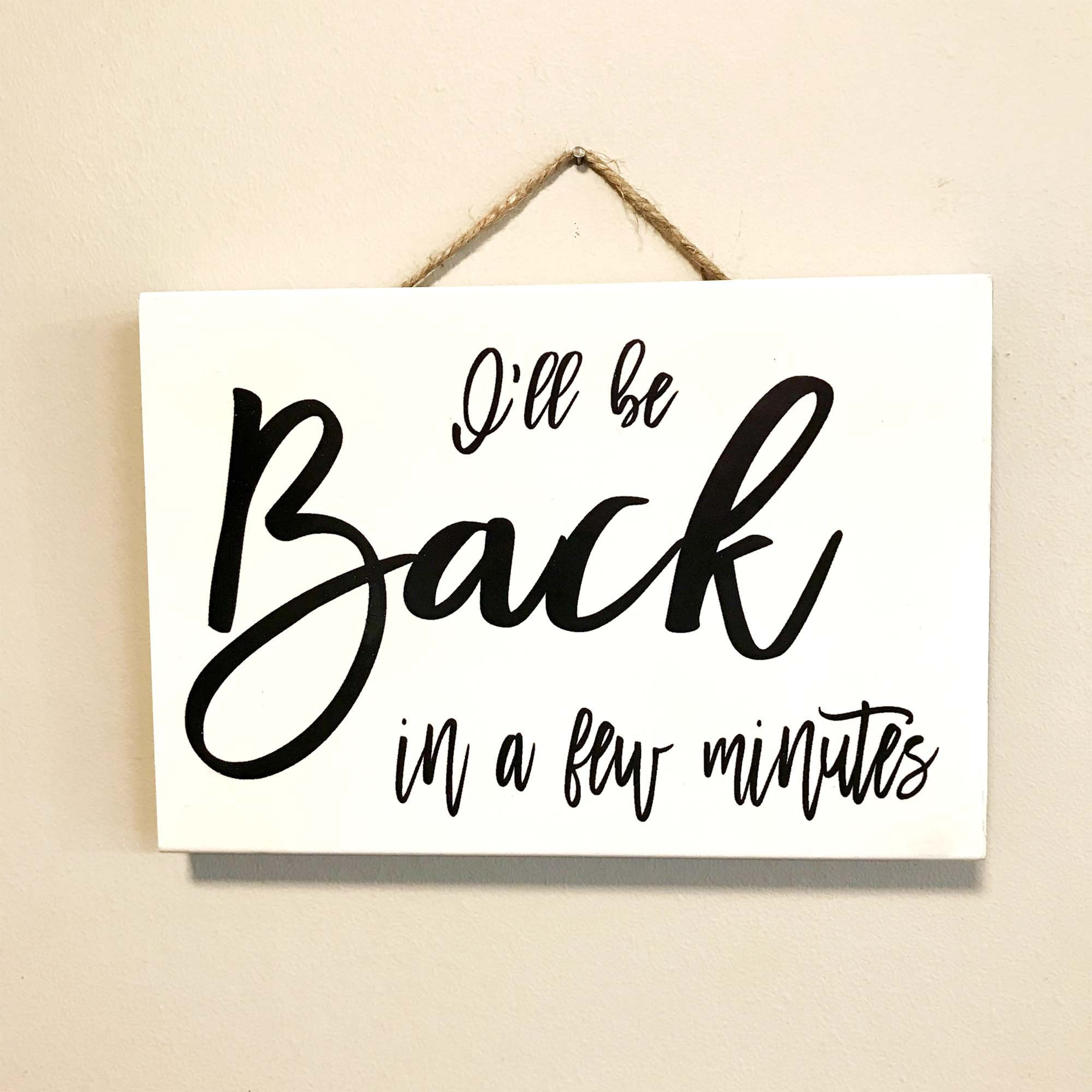 Be Right Back Signs - Etsy pertaining to Free Printable Be Right Back Signs