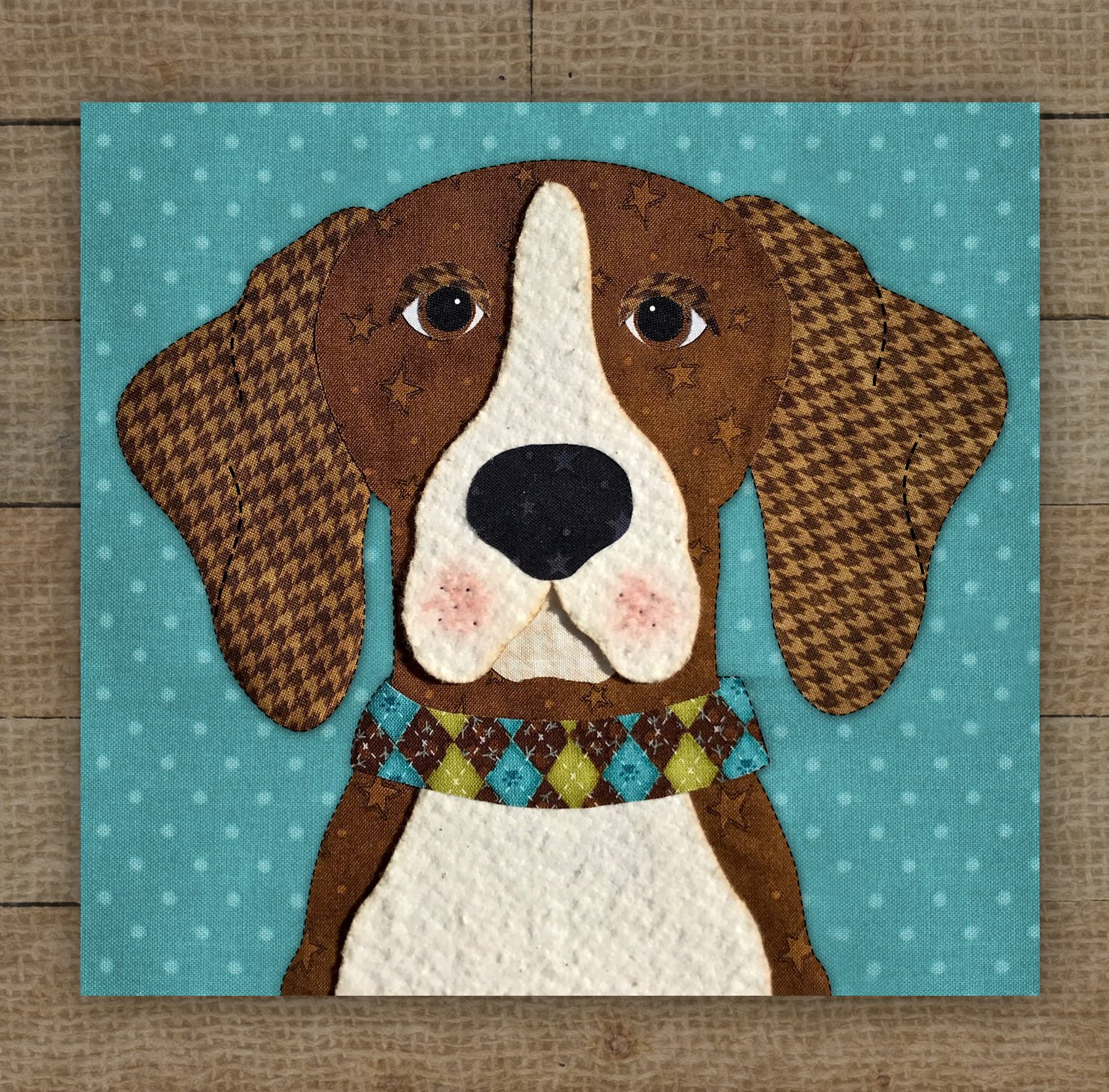 Beagle 2 - Pattern intended for Printable Dog Applique Patterns