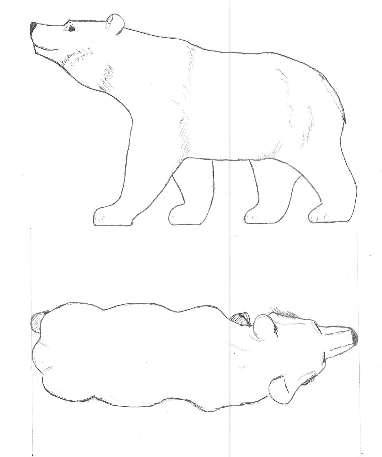 Bear Woodcarving Pattern with Free Printable Wood Carving Patterns