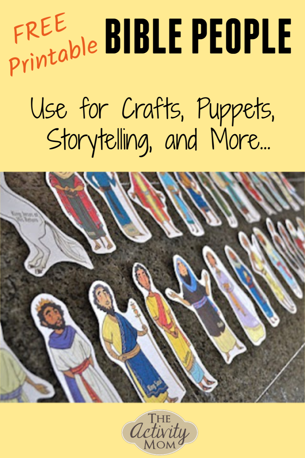 Bible People Printable - The Activity Mom throughout Free Printable Bible Figures