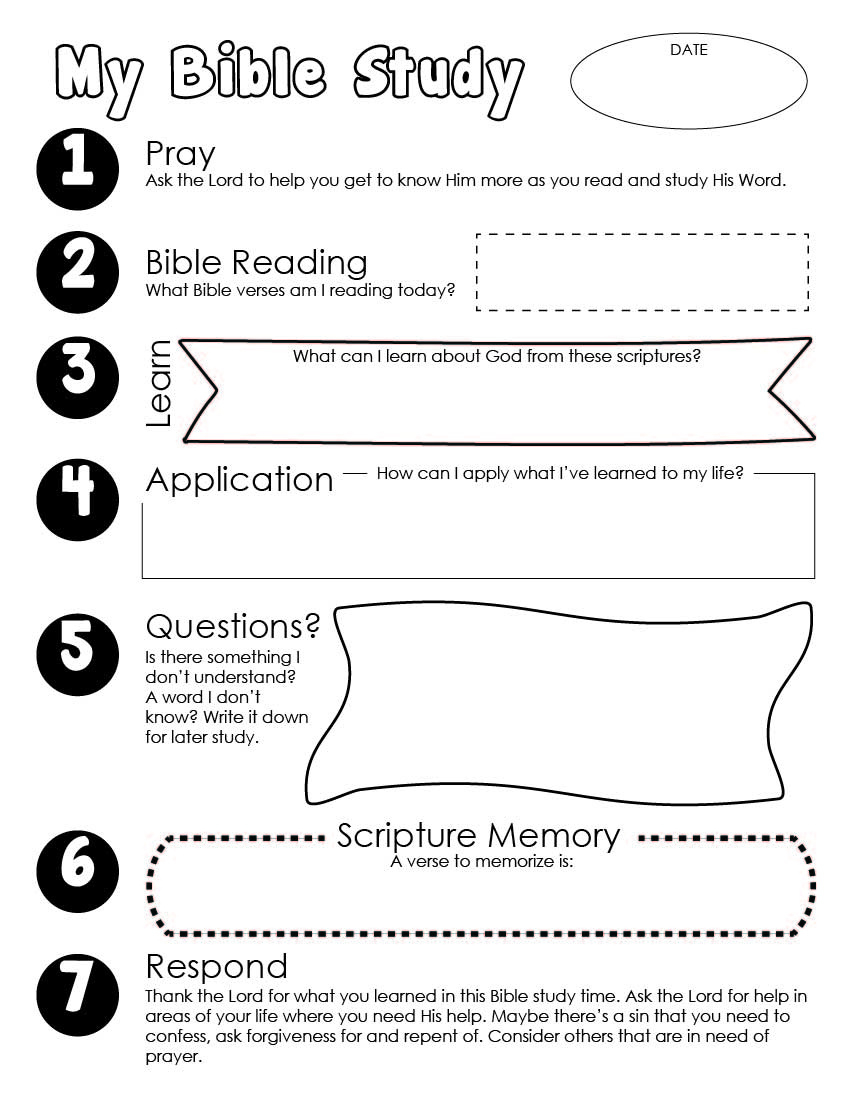 Bible Study Guide For Kids Free Printable - Wildly Anchored within Free Printable Family Bible Study Lessons