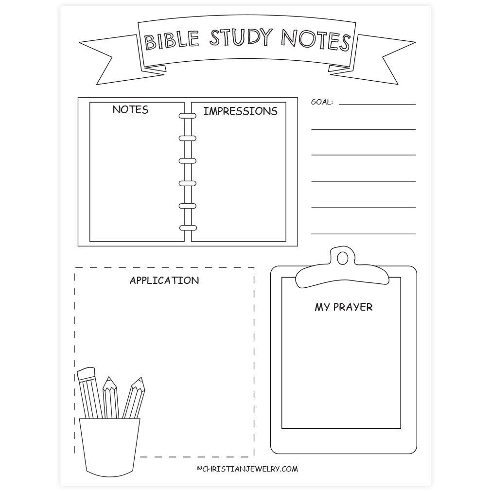 Bible Study Page - School Desk | Free Christian Printables with Free Printable Bible Study Worksheets For Youth