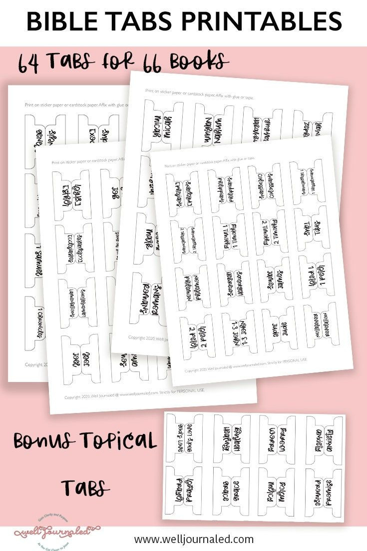 Bible Tabs | Bible Tabs Printable For Journaling Bible | Bible inside Free Printable Bible Tabs