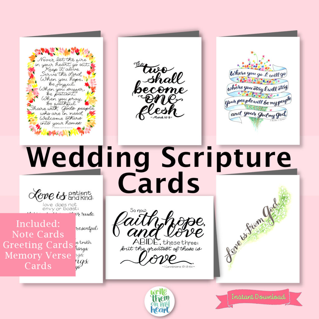 Bible Verses Free Printable Wedding Card Verses - Free Printable throughout Free Printable Wedding Card Verses