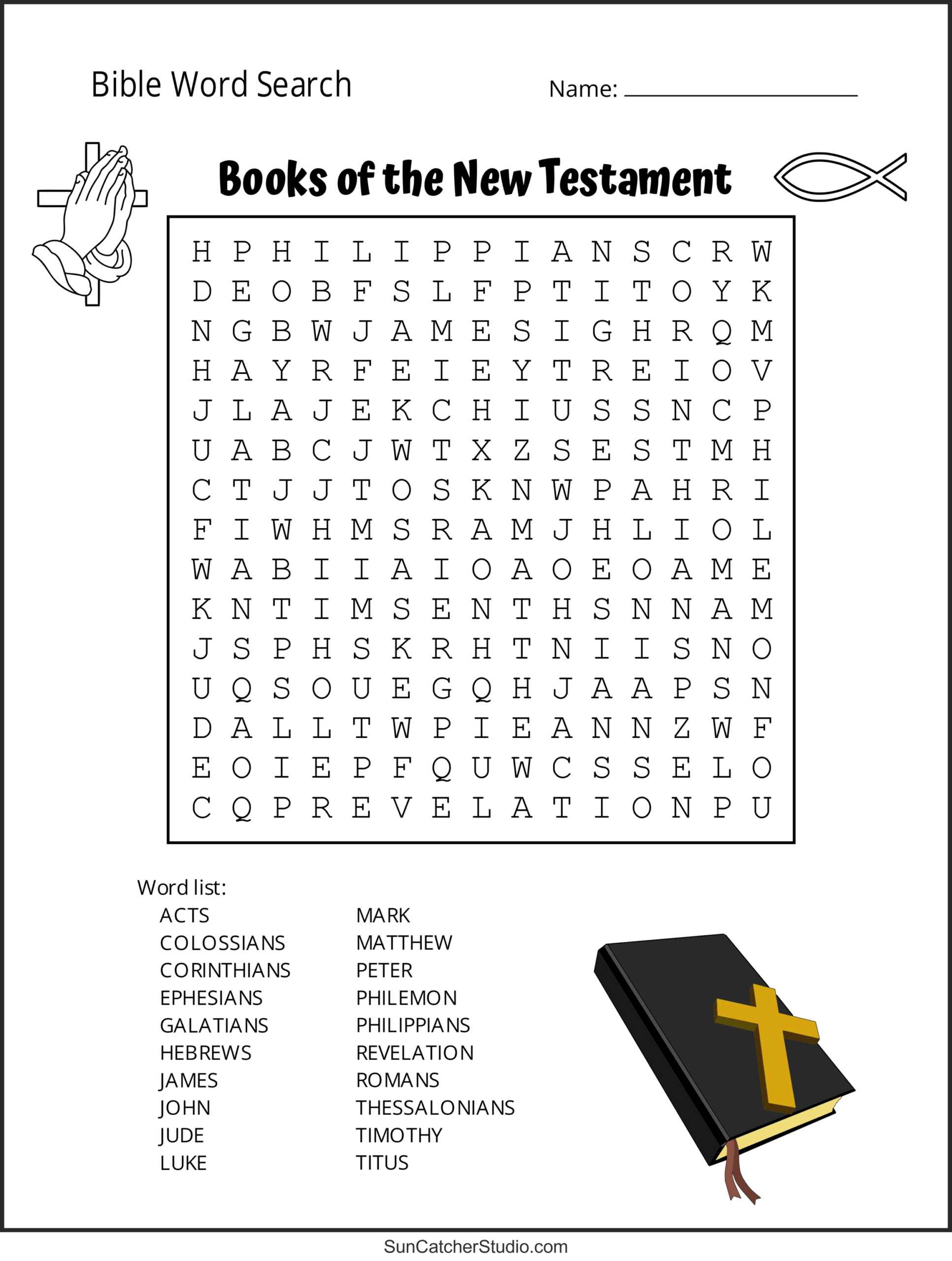 Bible Word Search (Free Printable Christian Puzzles) – Free for Free Printable Bible Word Games