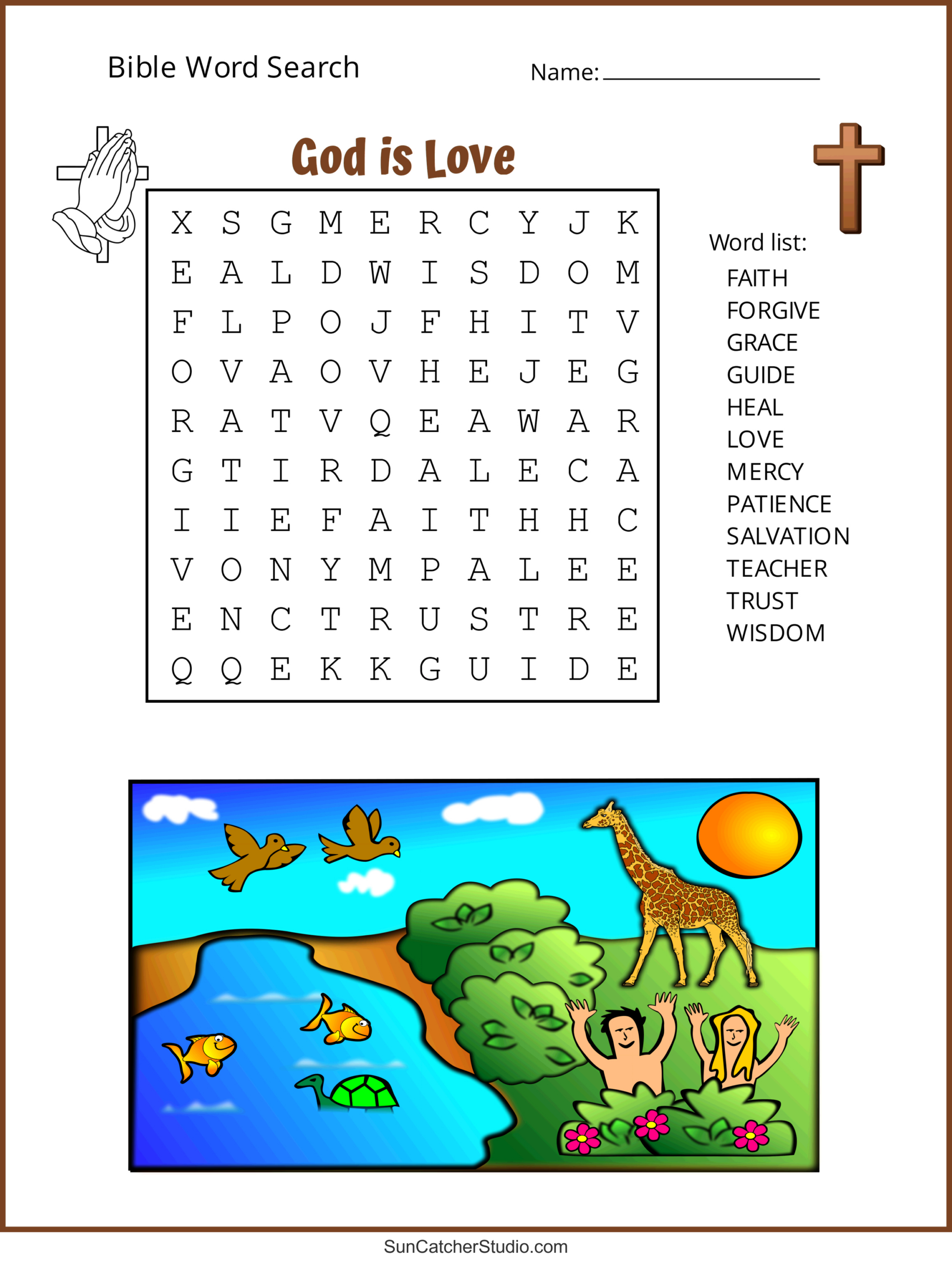 Bible Word Search (Free Printable Christian Puzzles) – Free with regard to Free Printable Bible Word Games
