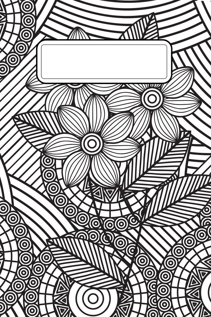 Binder Cover Templates with Free Printable Binder Covers to Color